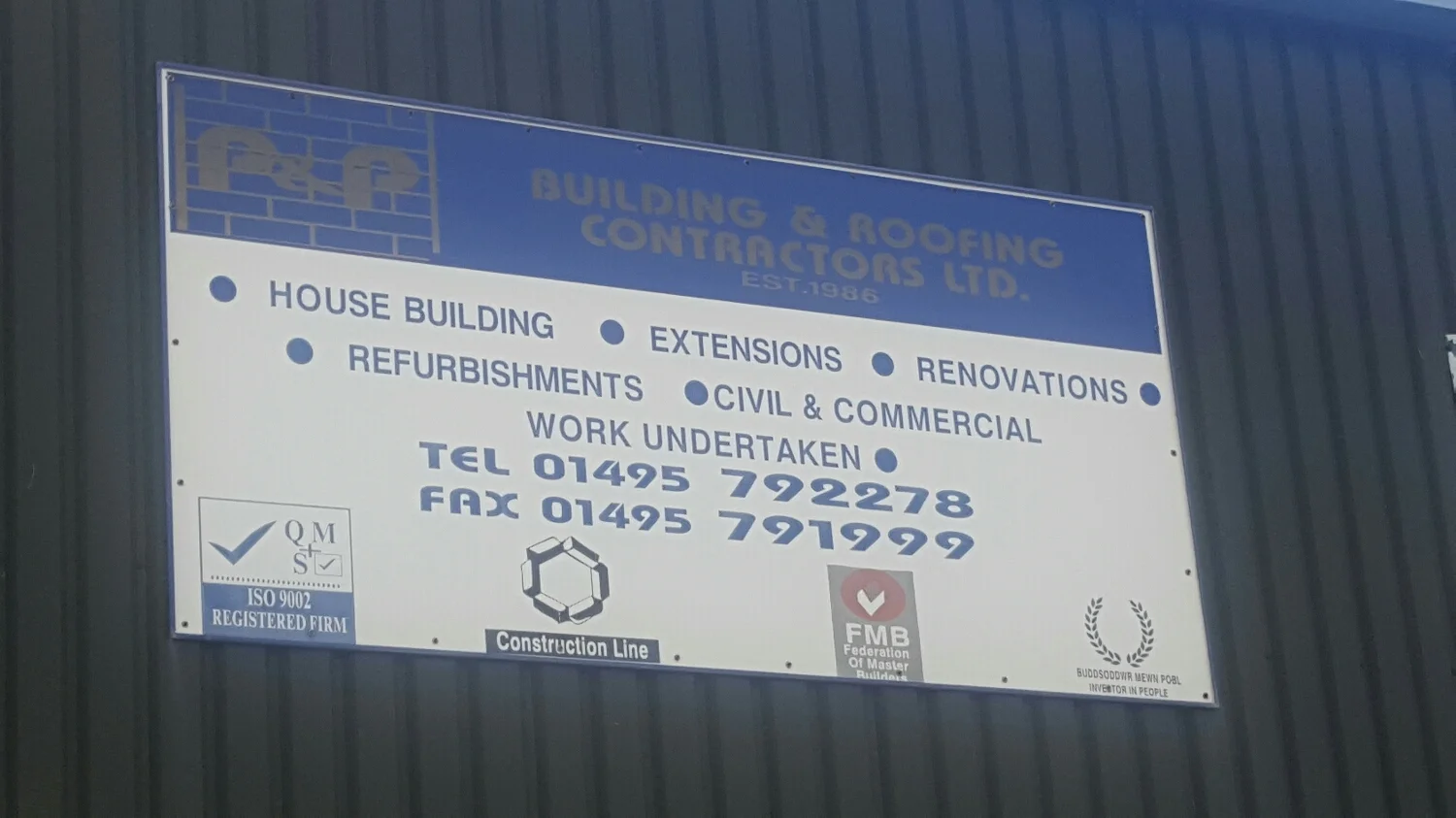 Blaenavon based joinery company 