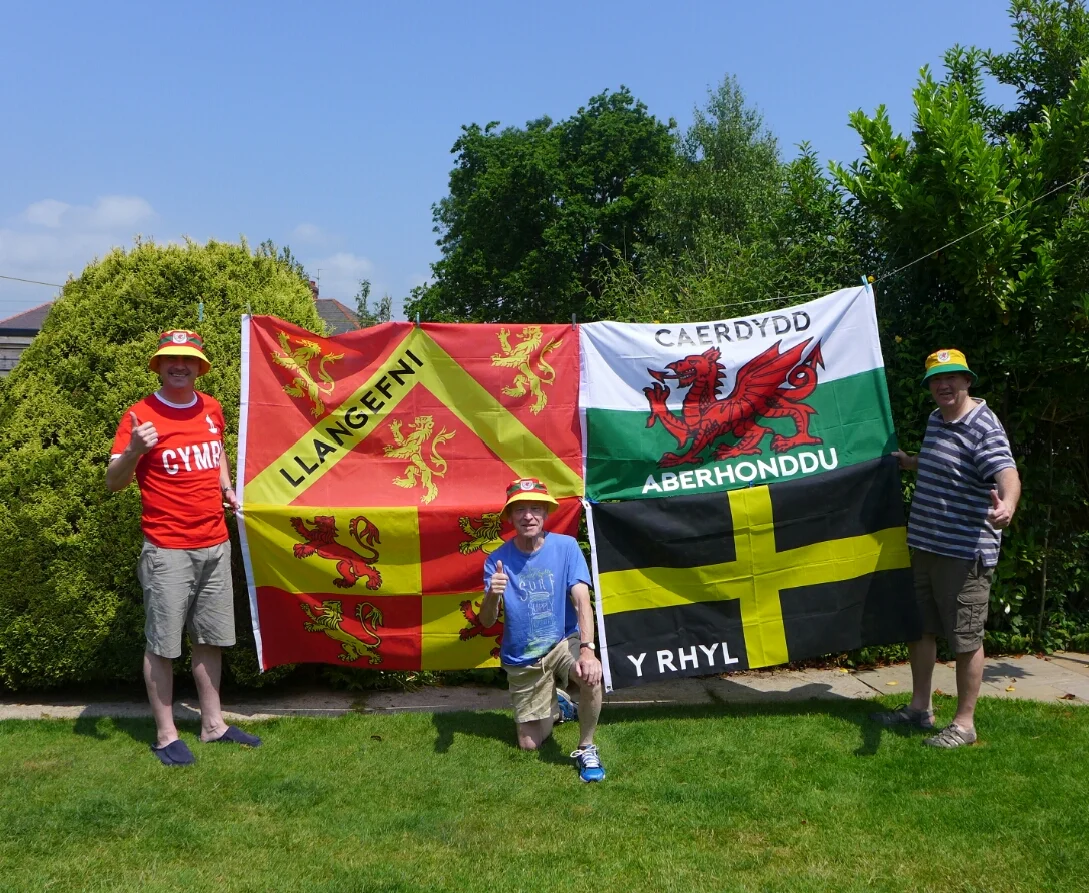Gafyn and his fire proofed flags