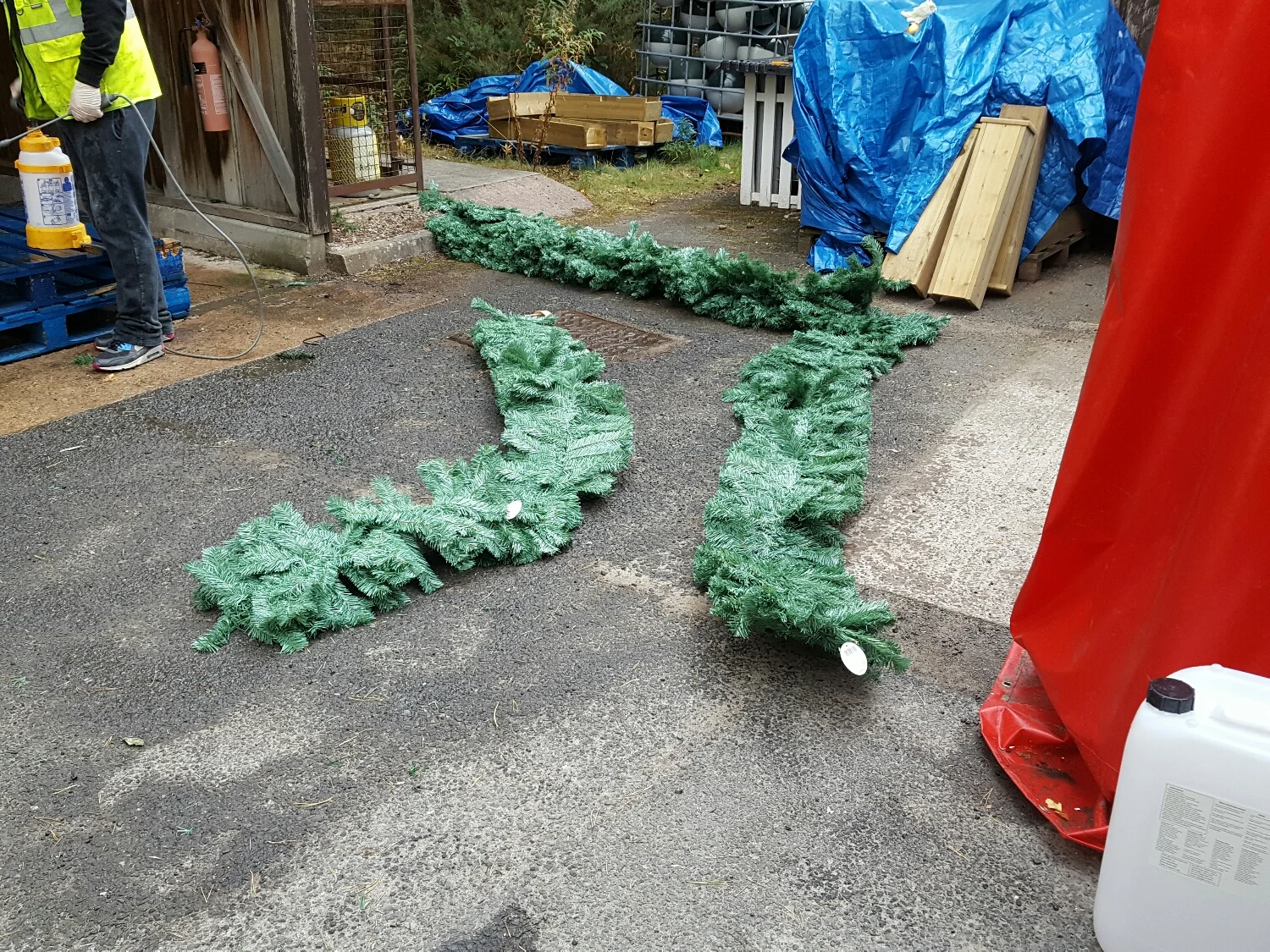 fire retardant application to decorations