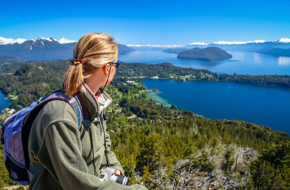 Vista of the Lake District, Bariloche, Patagonia