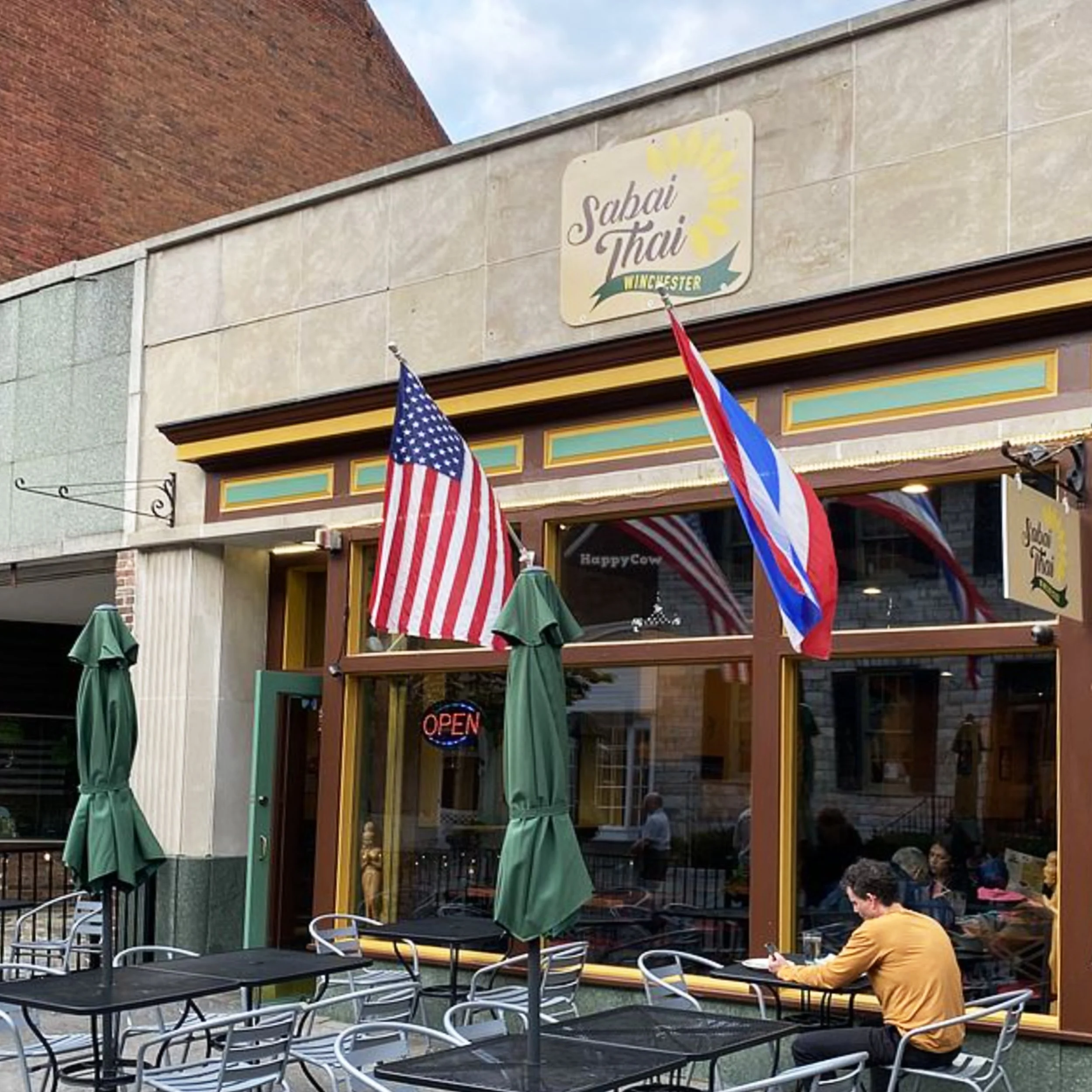 Thai Cuisine Winchester VA with outdoor seating located on the walking mall