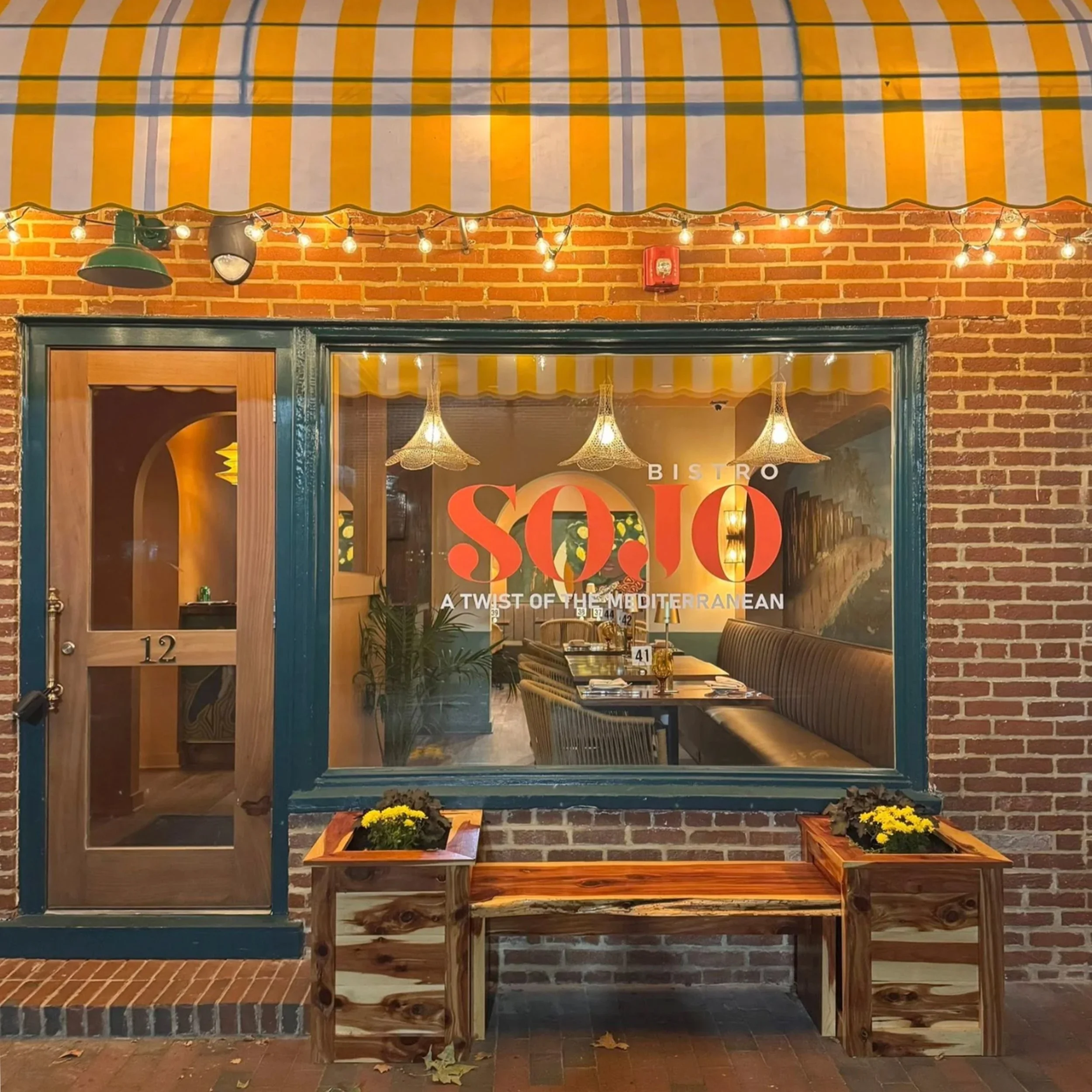 Mediteranean Restaurant Winchester VA with brick walls