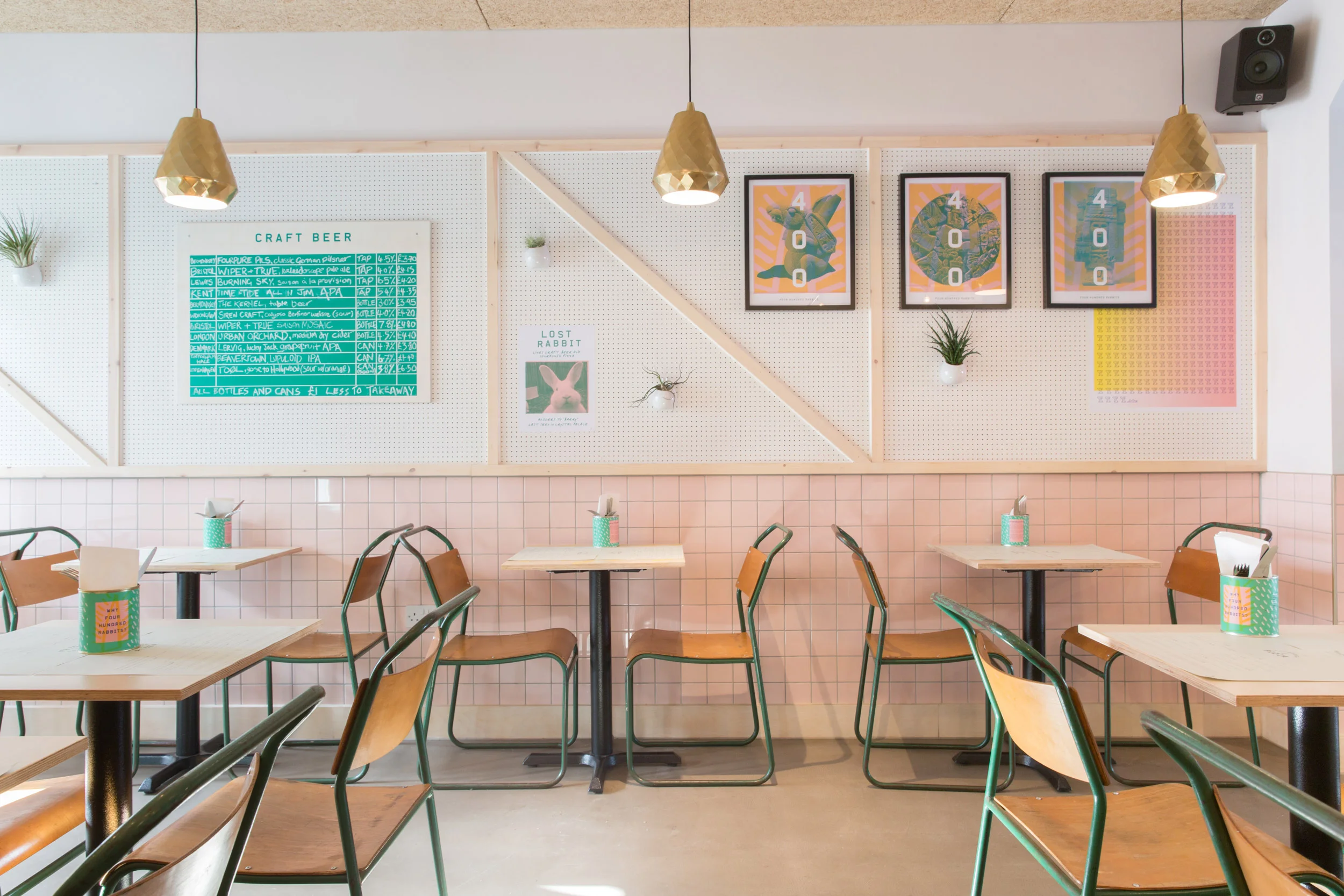 Richardson Studio Interior Design for 400 Rabbits Nunhead