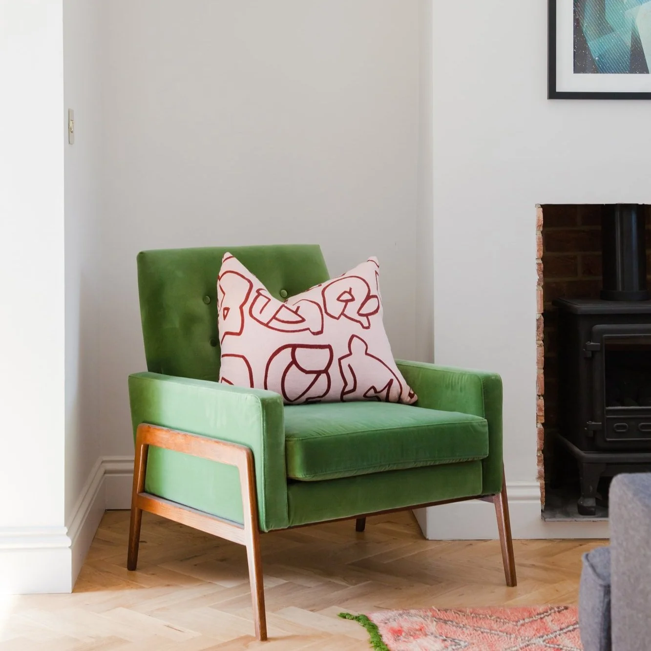Richardson Studio Interiors DeBeauvoir Green Armchair