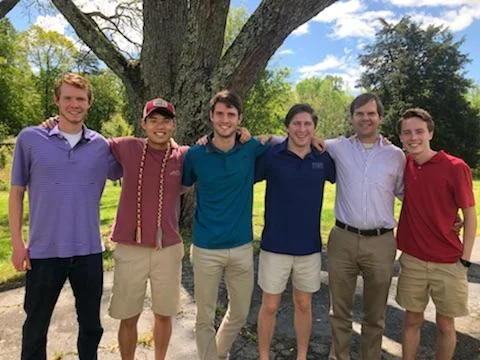 From left: Josh Brickell, Sun Lee, Jonathan Smith, JD Mitchell, Rimes & John Gillespie.