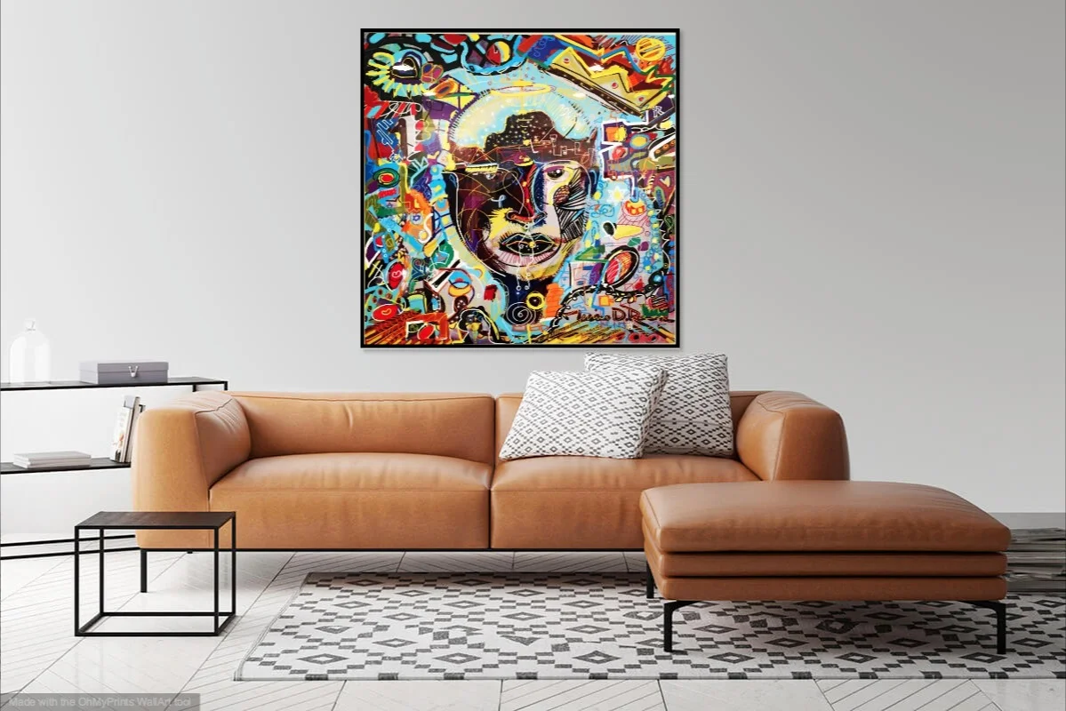 "King of Kolor" 60'' x 60 " on Aluminum Panel