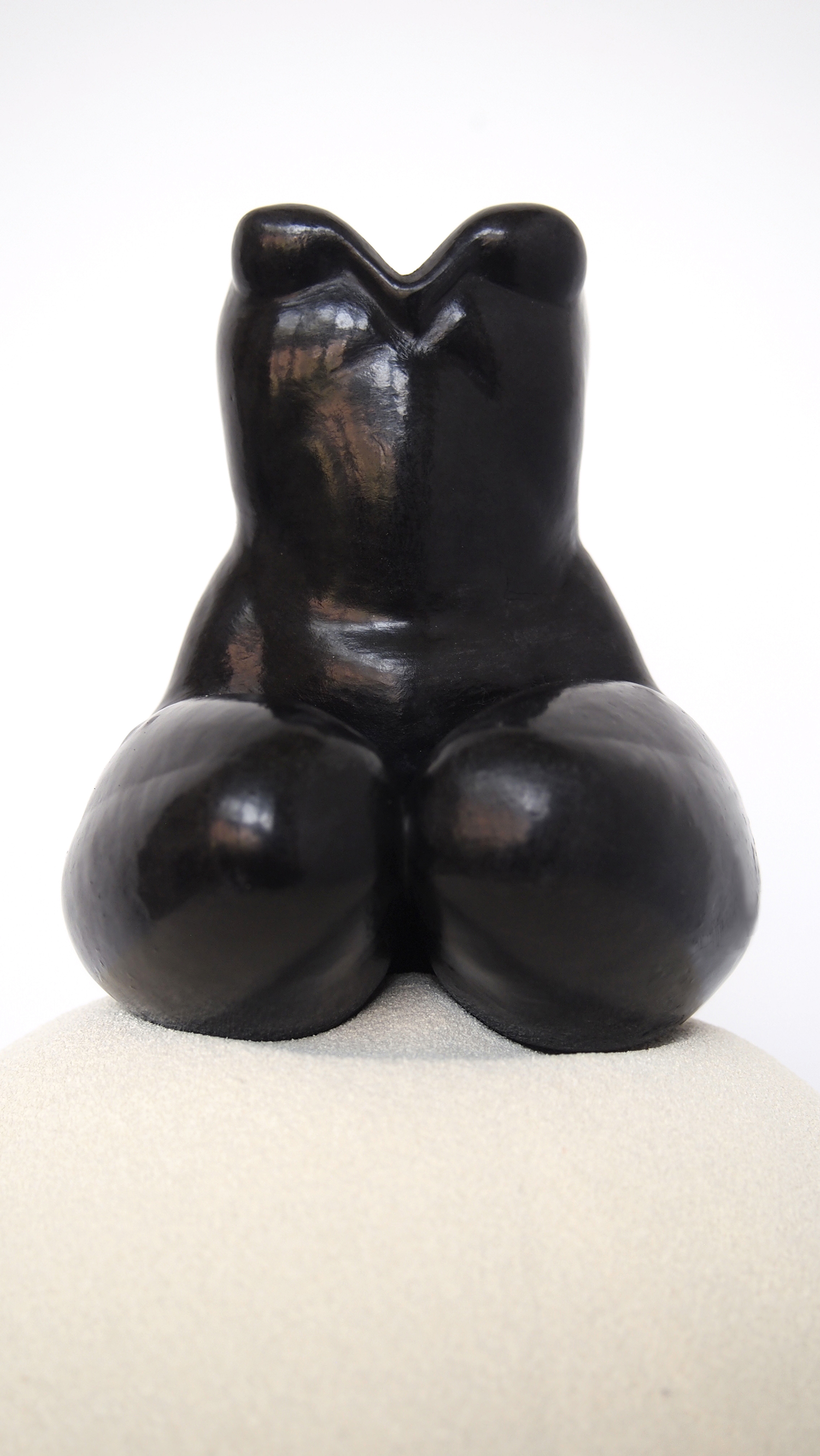 fired porcelain, stain, wax 4-1/2” X 4-1/2” X 6”