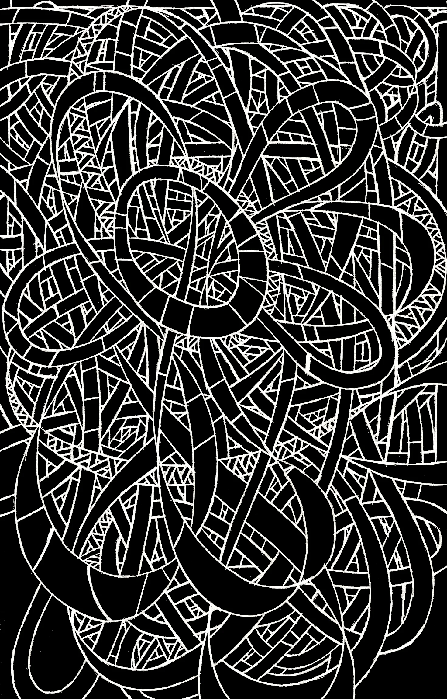 Scratchboard, 8" x 12"