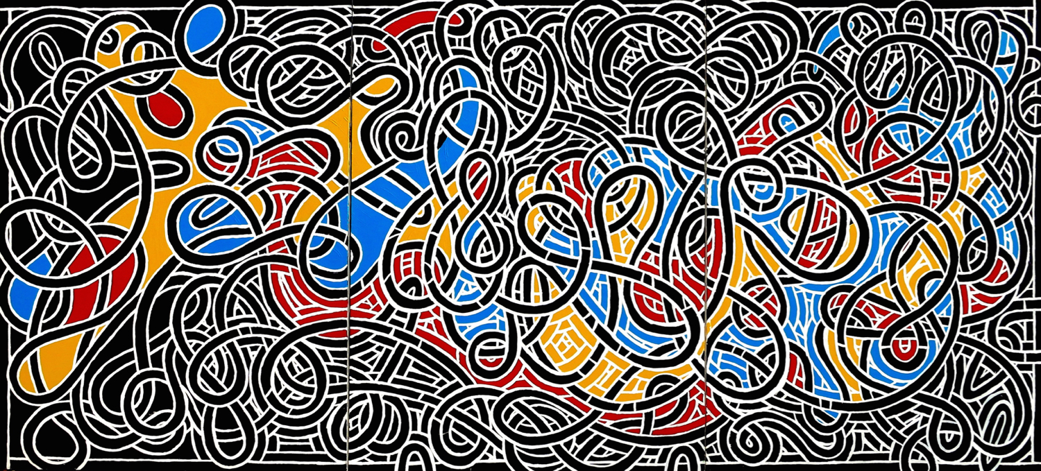 Acrylic on Canvas, Triptych, 48" x 108"