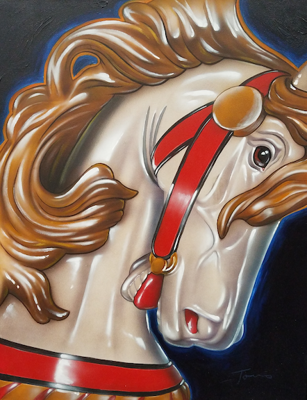 Galloping White Horse #1