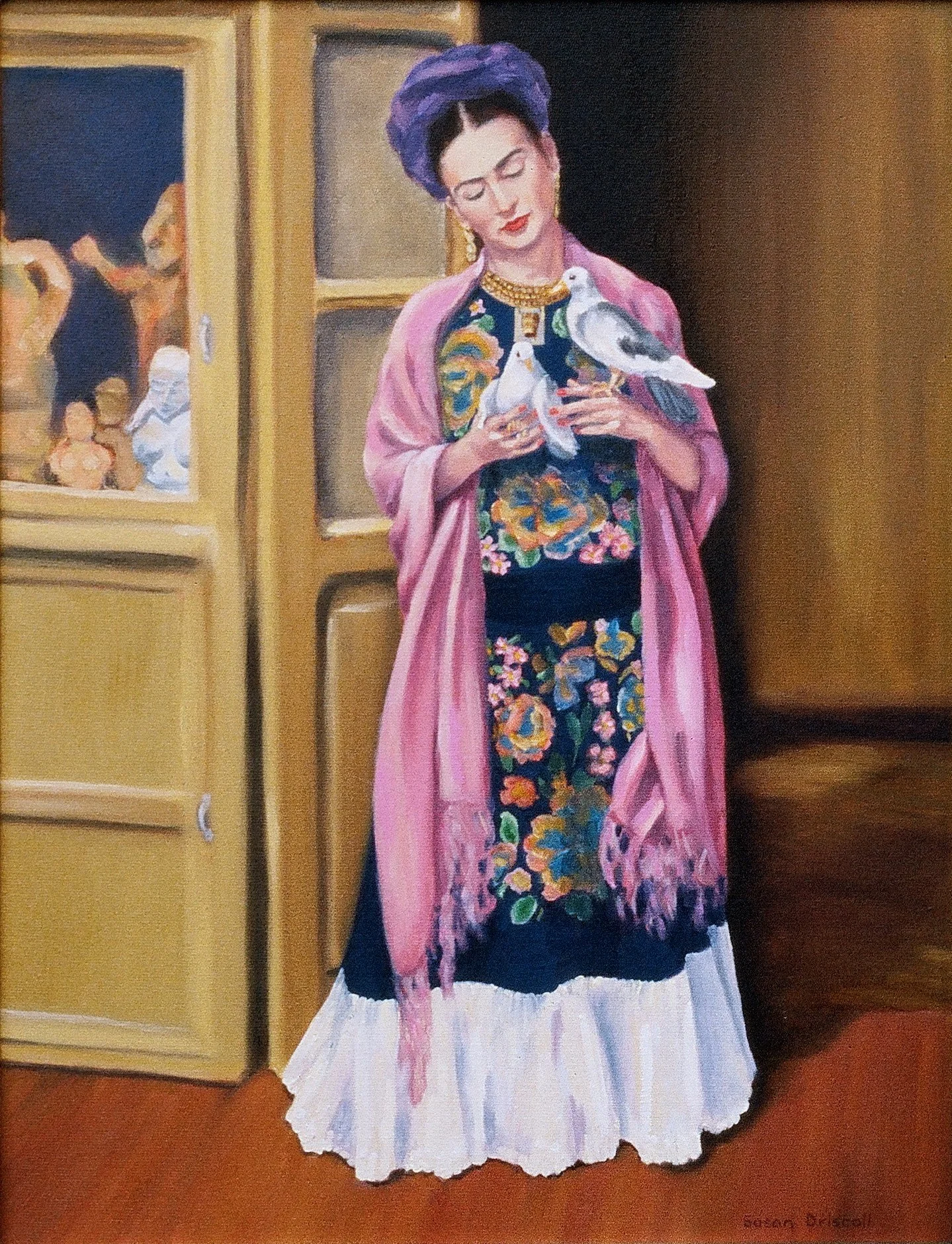 Frida with Two Birds (sold)