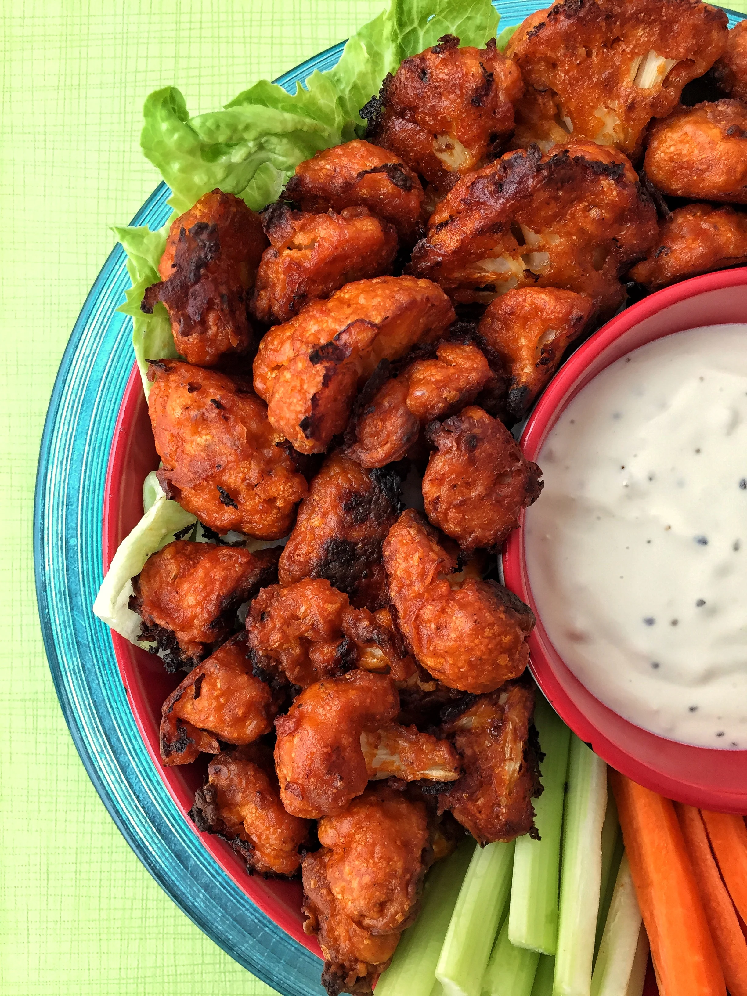 Crispy Buffalo Cauliflower Bites Spoon Swallow