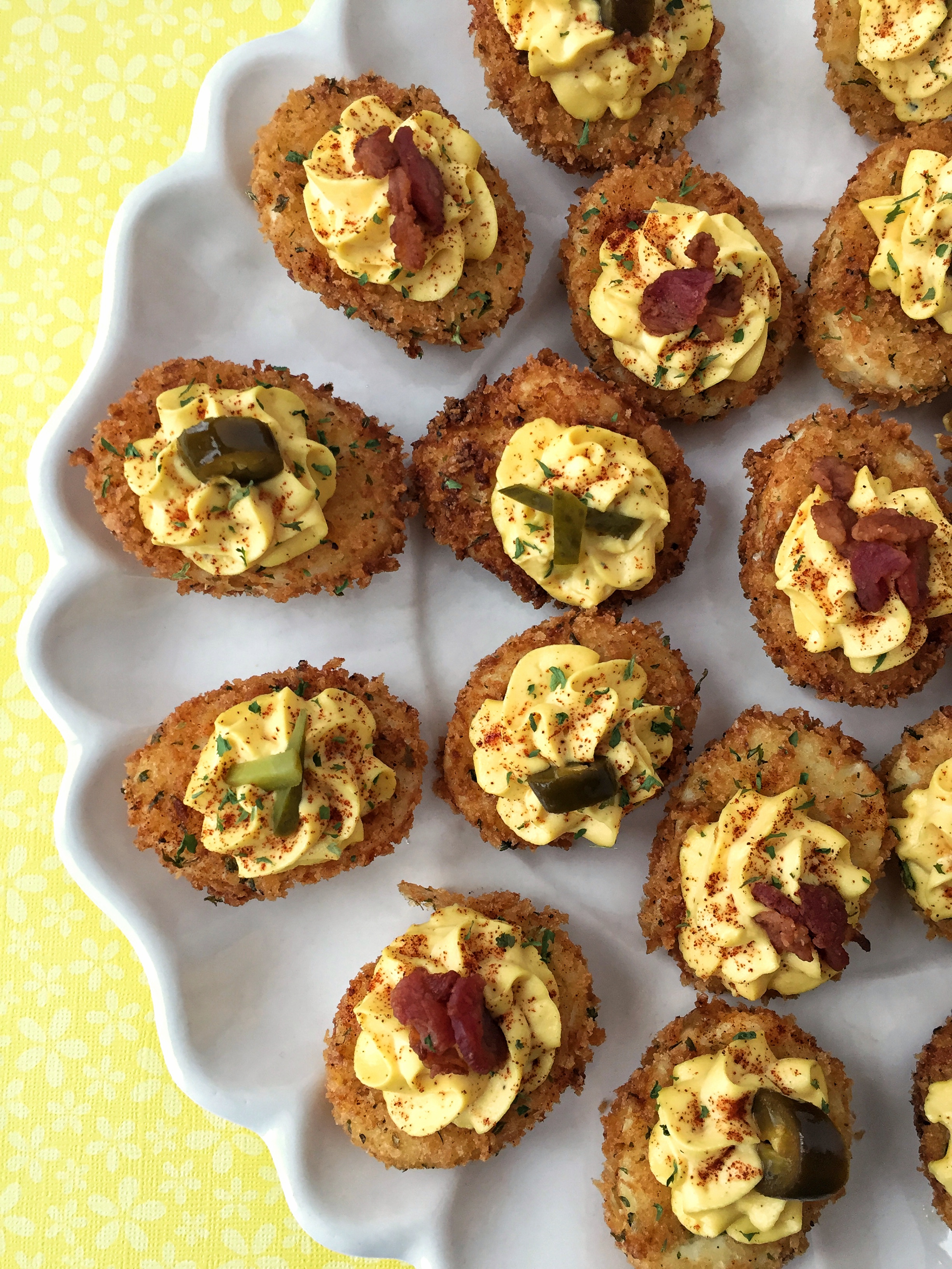 DEEP FRIED DEVILED EGGS