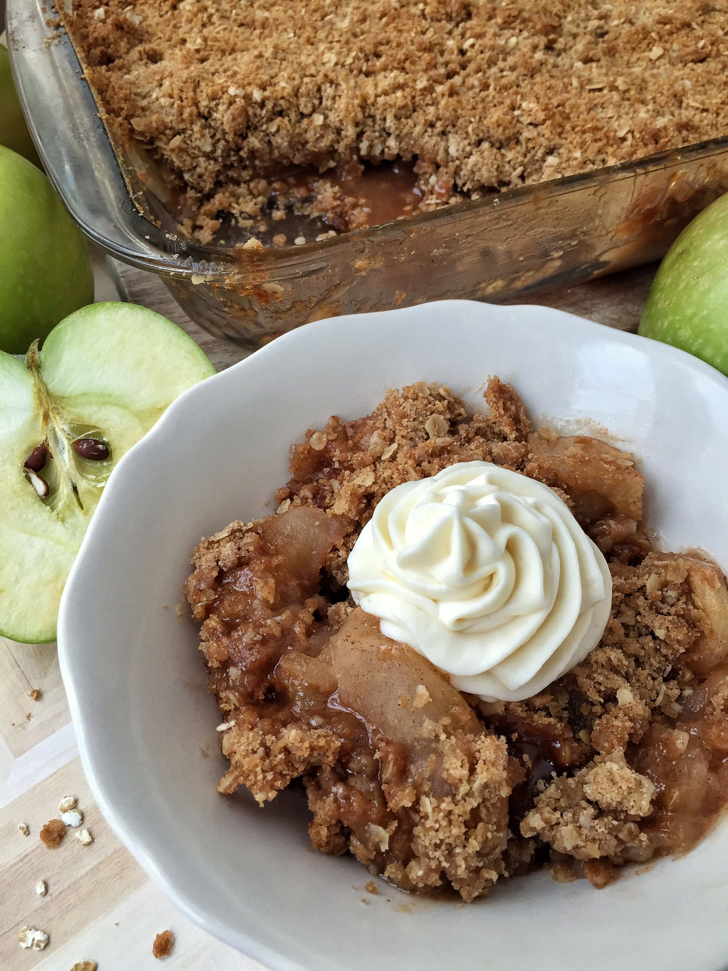 CELTIC APPLE CRISP WITH IRISH WHISKEY WHIPPED CREAM