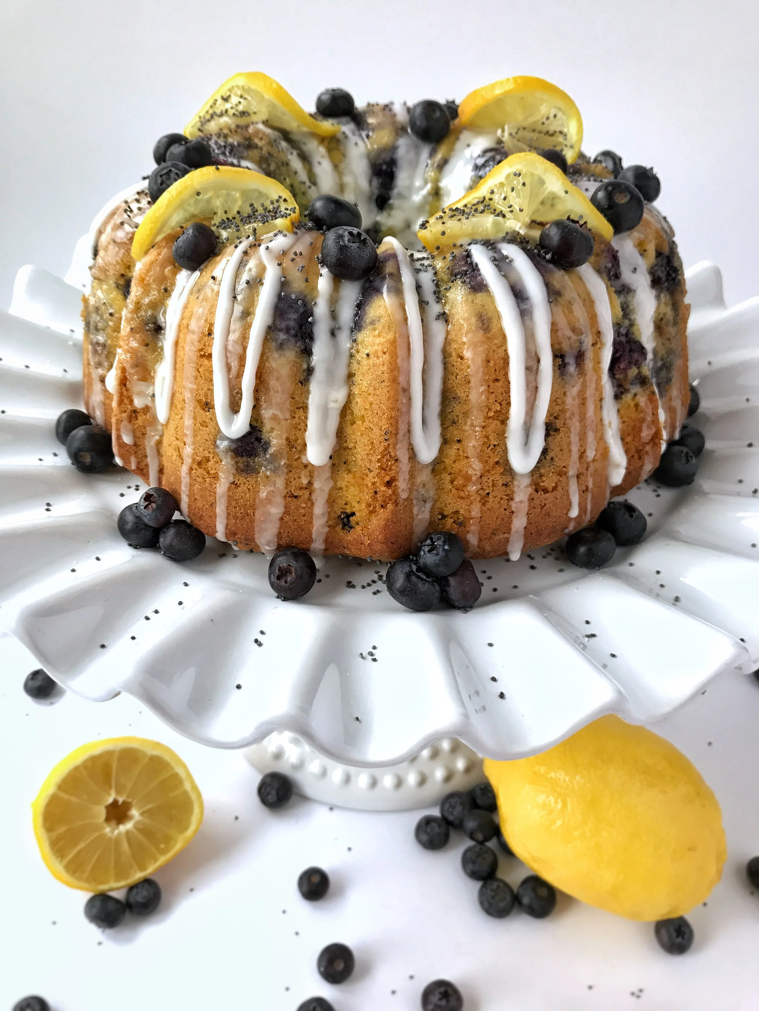 LEMON-BLUEBERRY POPPY SEED CAKE