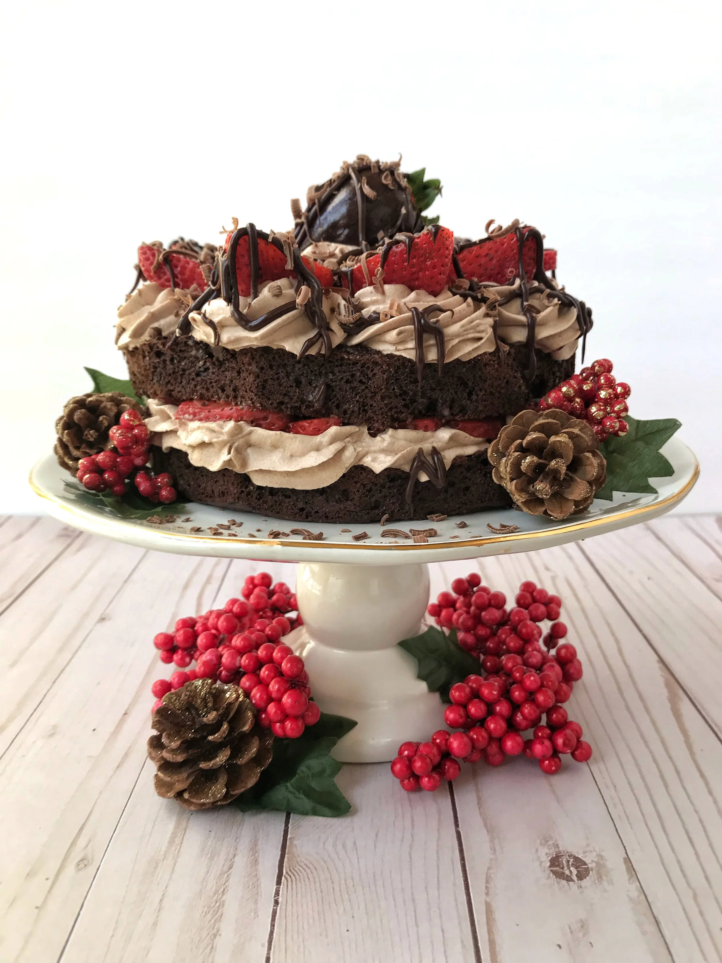 CHOCOLATE MOUSSE STRAWBERRY SHORTCAKE