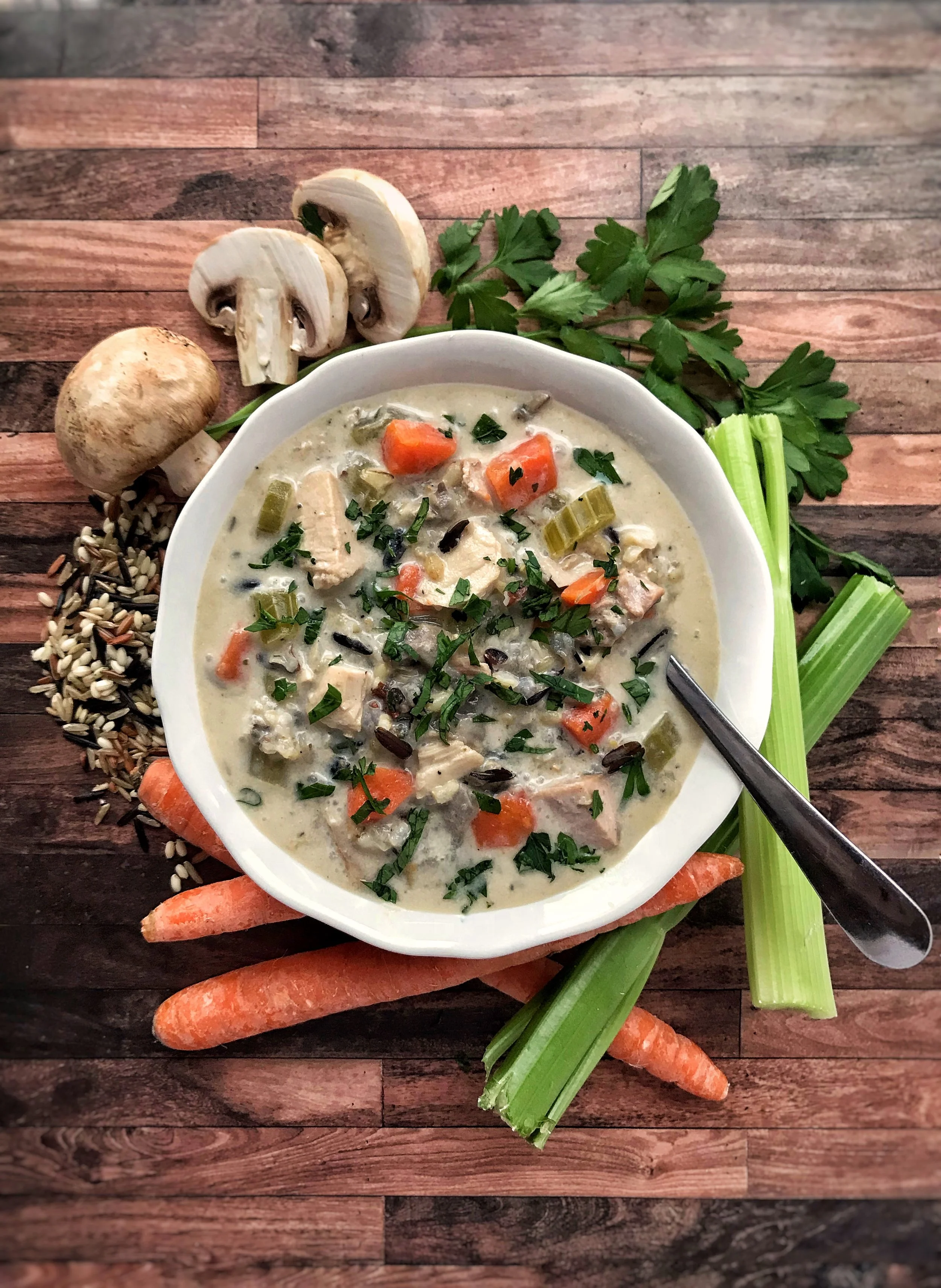 CHICKEN AND WILD RICE SOUP