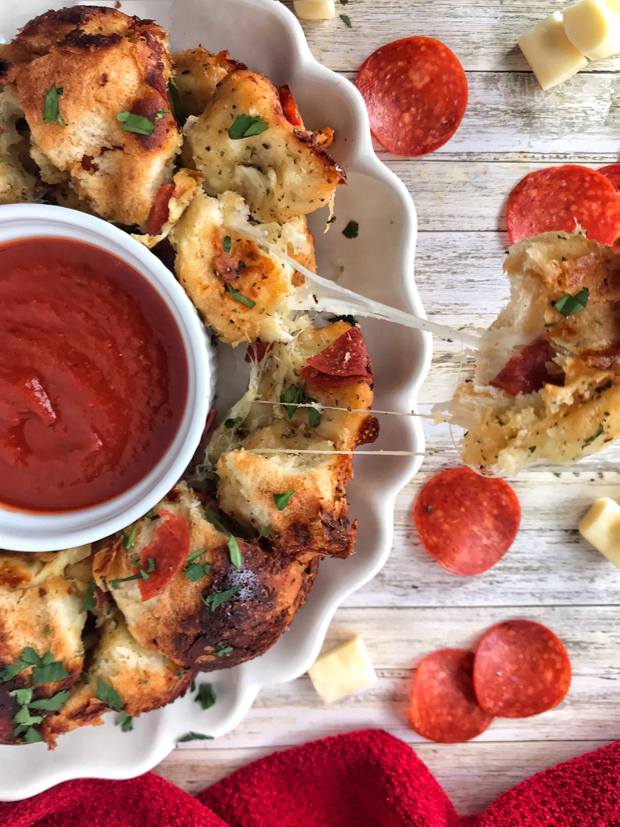 Pizza Monkey Bread Spoon Swallow