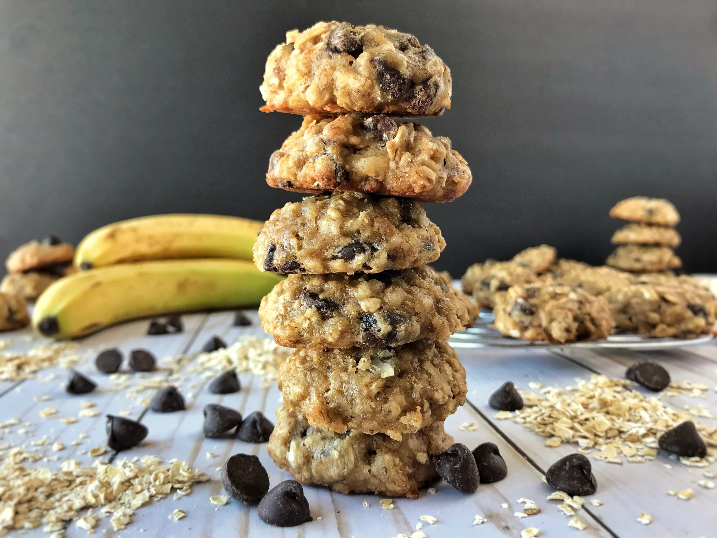BANANA OATMEAL CHOCOLATE CHIP COOKIES