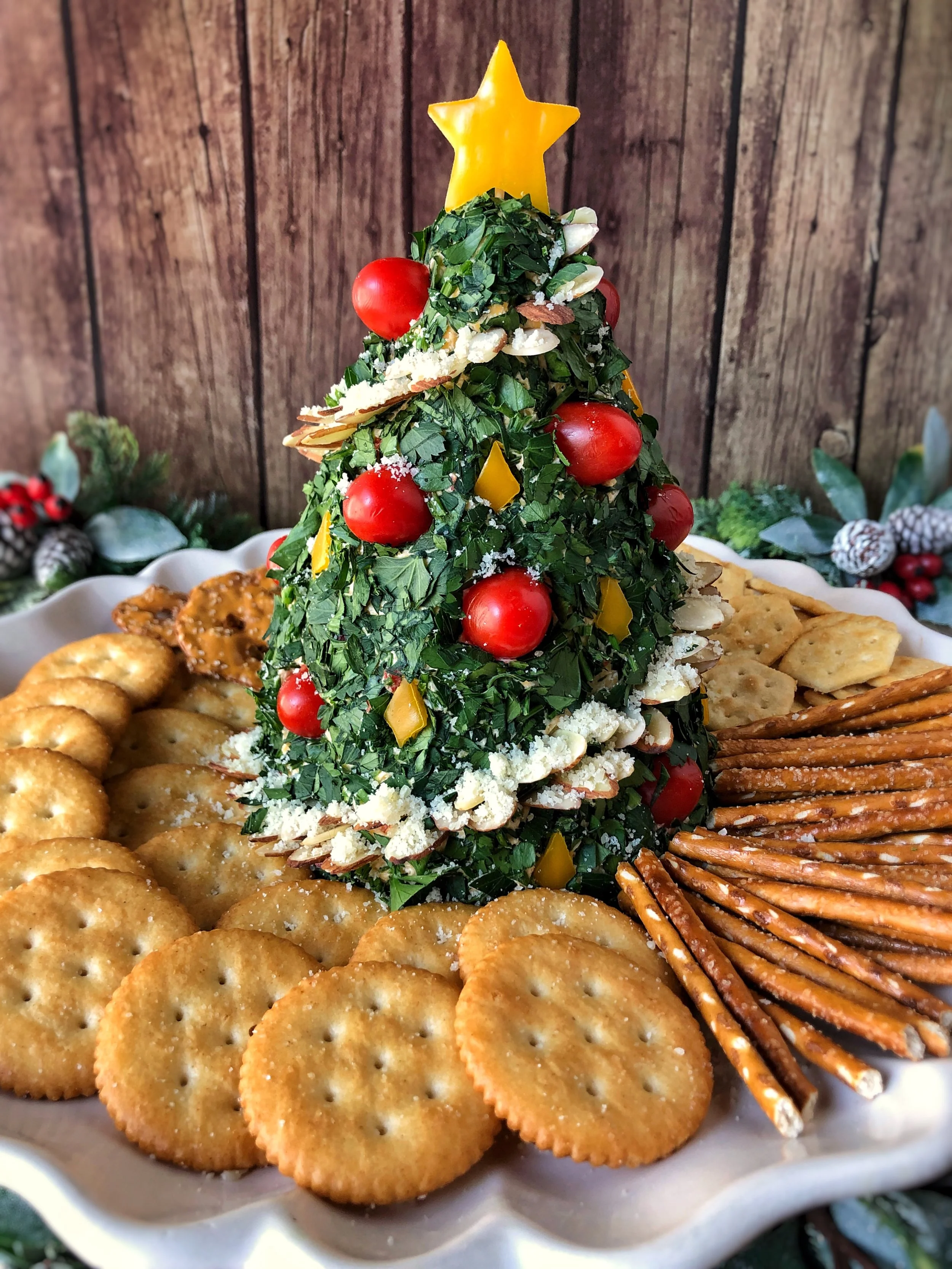 CHRISTMAS TREE CHEESE BALL
