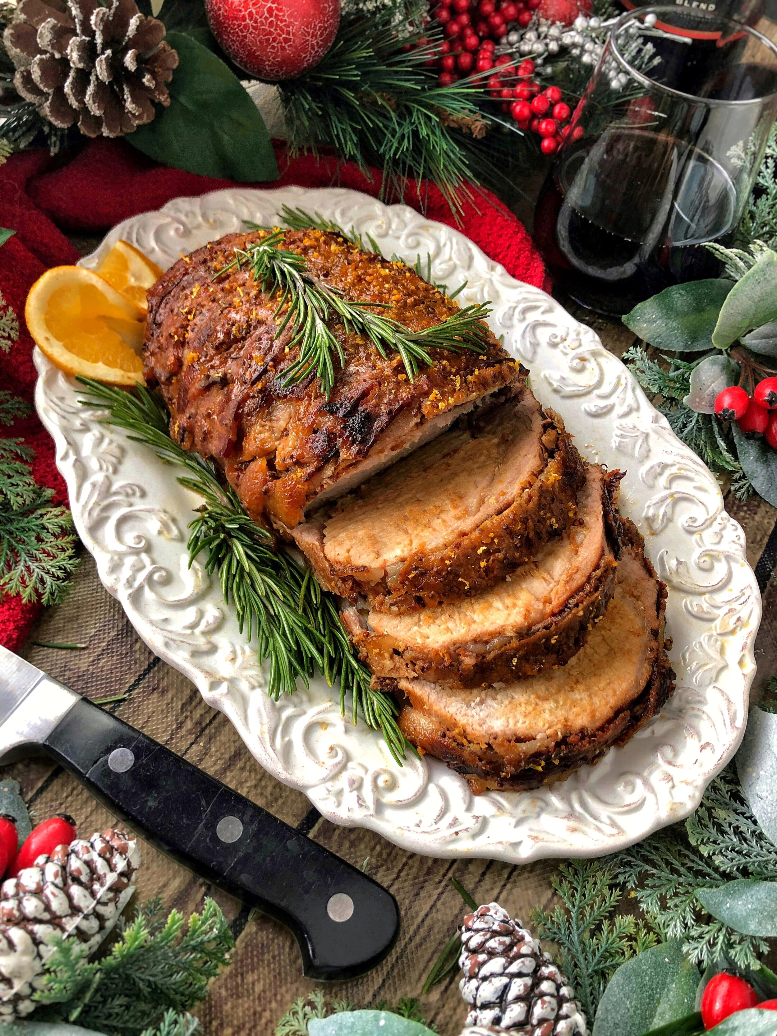 SLOW COOKER BACON-WRAPPED PORK LOIN