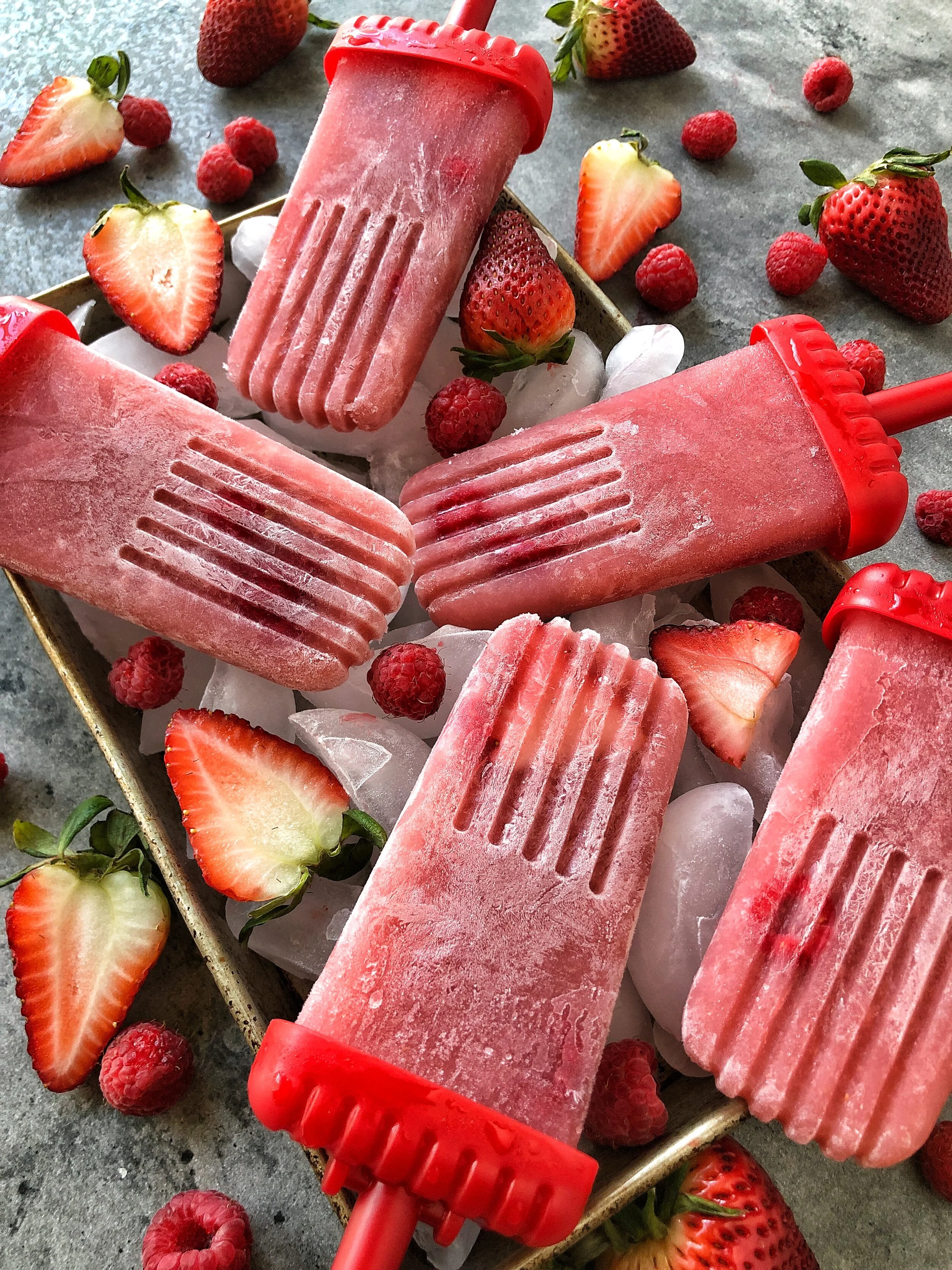 ROSÉ BERRY POPSICLES