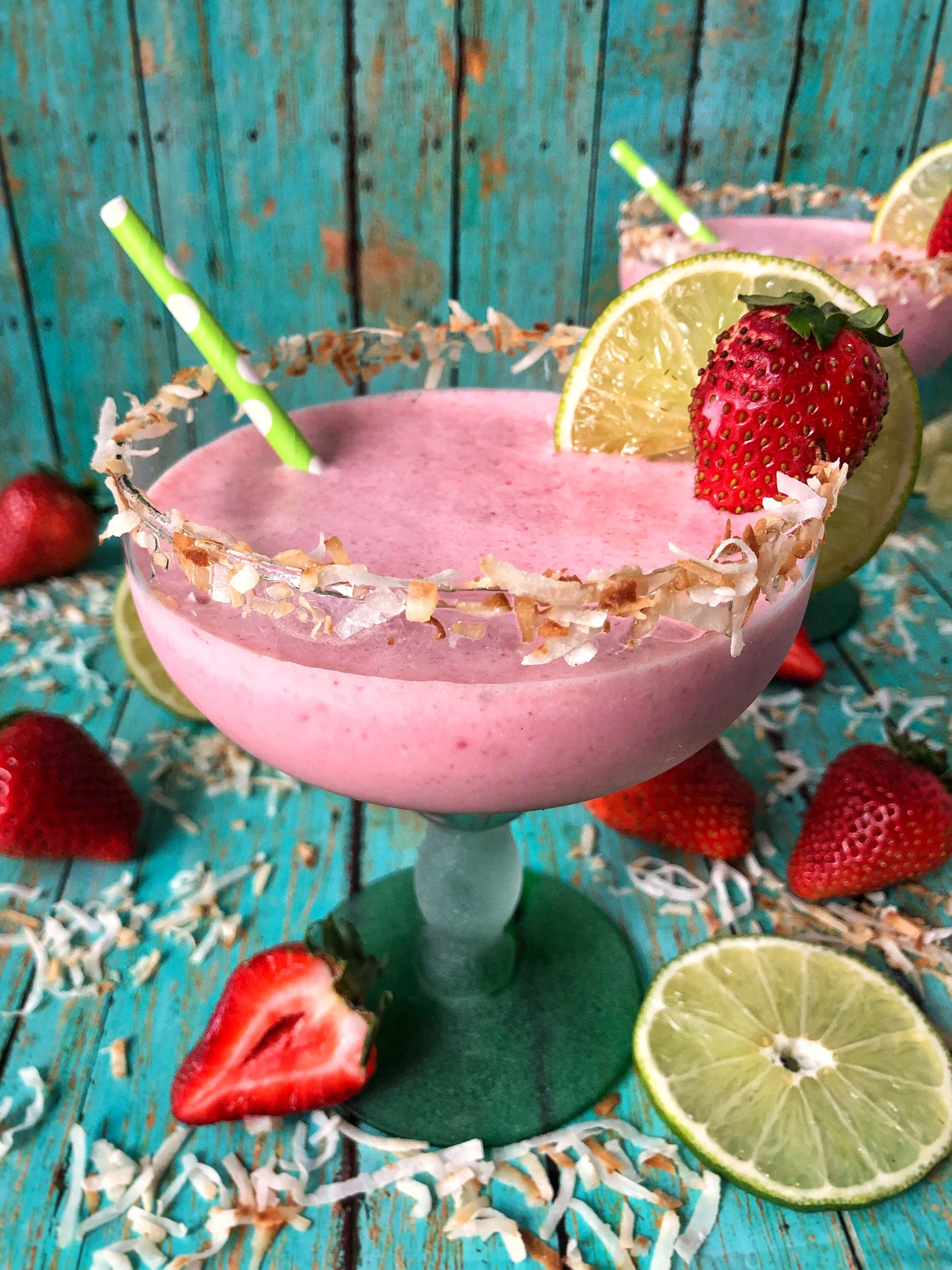 STRAWBERRY COCONUT MARGARITAS