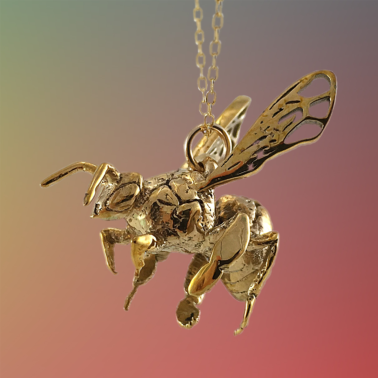 WESTERN HONEY BEE PENDANT