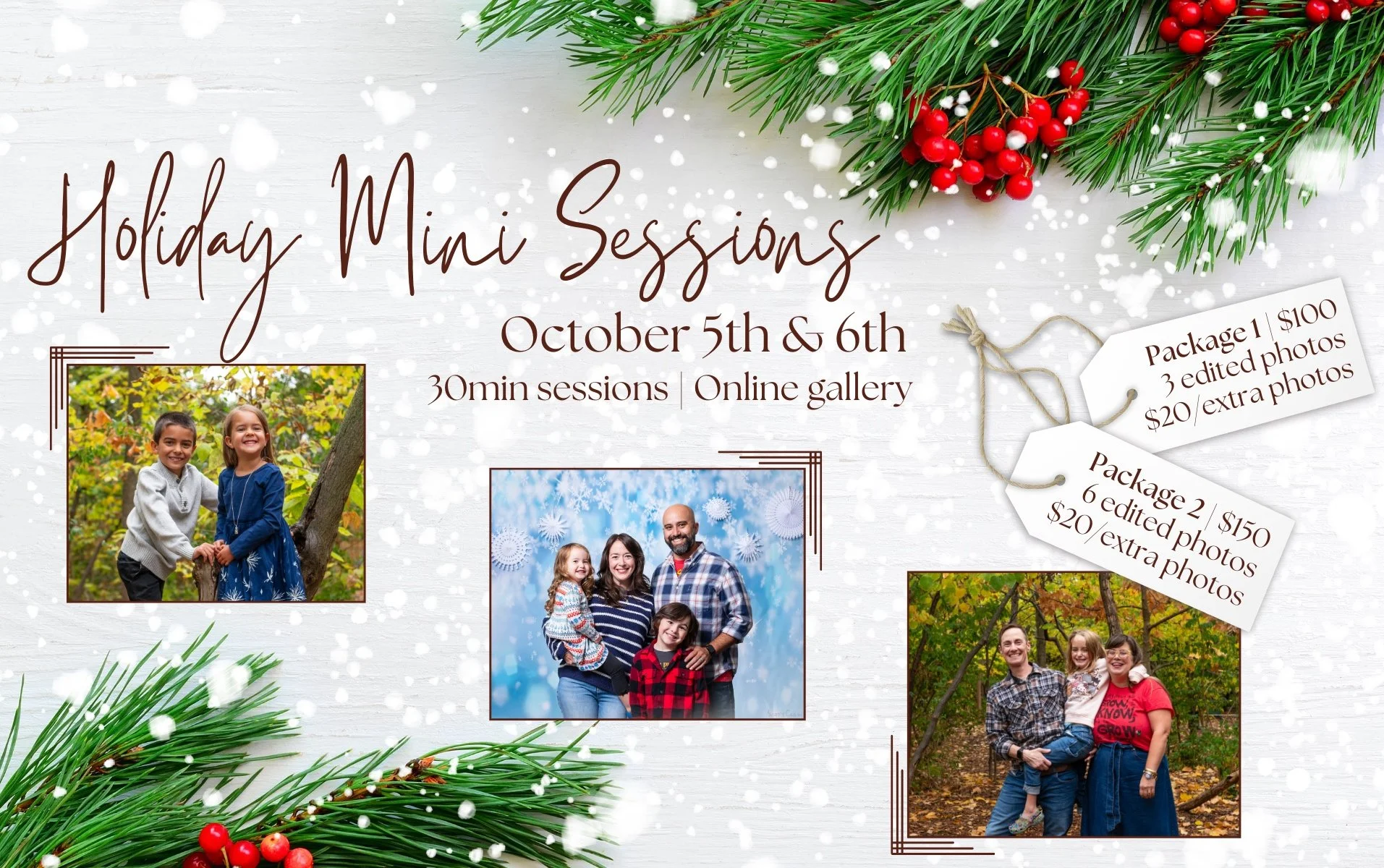Holiday Photo Sessions Fundraiser