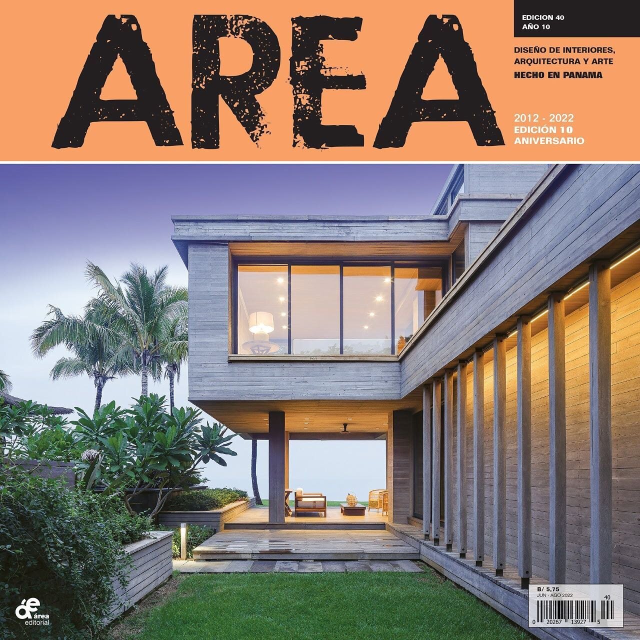 IM/KM&rsquo;s Casa Loro project is featured on the cover and in the pages of the 10th anniversary June edition of AREA Magazine, an international publication focused on culture and architecture. We are honored that what has been a passion project for