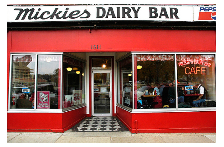 Mickie’s Dairy Bar 1511 Monroe St, 256-9476 A Madison landmark diner.