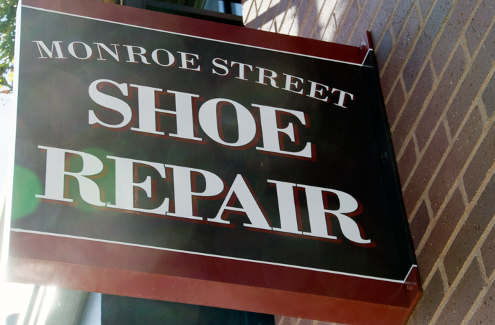 Monroe Street Shoe Repair 1915 Monroe St, 238-3171 Shoe, boot, zipper, luggage repair. Orthopedic work. Minnetonka Moccasin sales.