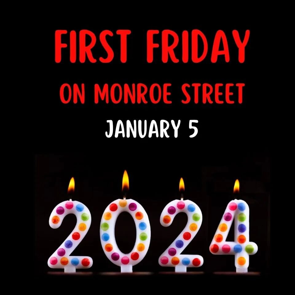 It's here! #FirstFriday is here! We hope to see you on #MonroeStreet today for our First Friday deals. Where are you stopping first? 

Art Gecko

Artsy Fartsy
5:00 - 8:00 10% off in-store, beverages, treats

Basecamp Fitness
A free 5-class pack for o