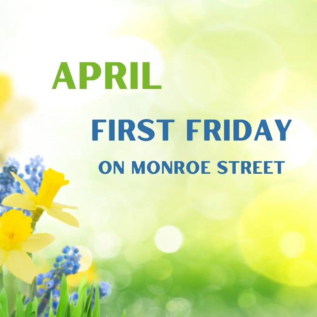 #FirstFriday is here! See you soon on #MonroeStreet!

Artsy Fartsy 1717 Monroe Street
5-7 PM Girl Scouts with cookies, beverages and treats. 10% off storewide.

Basecamp Fitness1730 Monroe Street
$75 off all class packs for our neighbors who come che