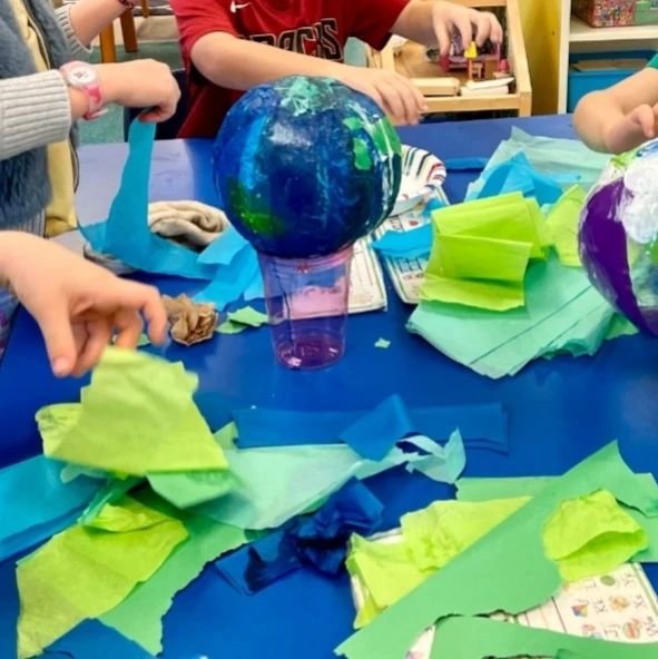 🌍Our #EarthDay celebration is tomorrow! Who's excited?!?!🌍 

We have so many fun things planned all day! Check out one of our merchants, @hiveofmadison. They are featuring kindergarten artwork of globes.

From Hive:
&ldquo;Together, we can make a d