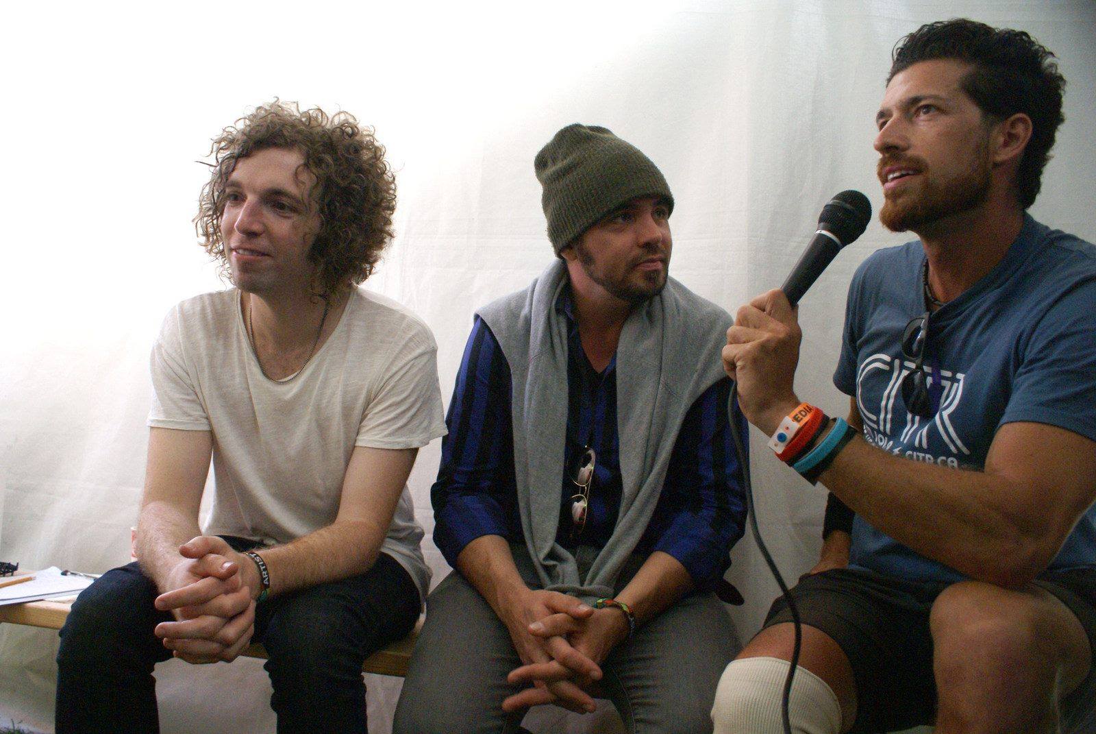 with Steve Bays and Hawksley Workman of Mounties @ Rifflandia 2013