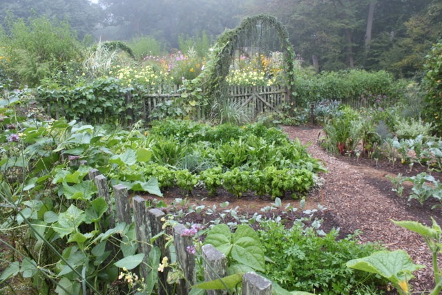 Chanticleer vegetable garden, summer of 2015. Designed and maintained by Ben Pick, former BB Barns employee. Picture also by Ben Pick.&nbsp;