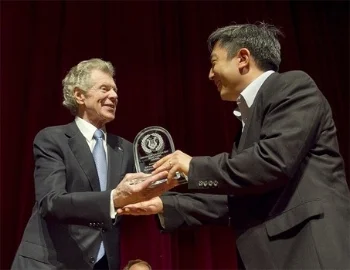 Van Cliburn with Christopher Shih