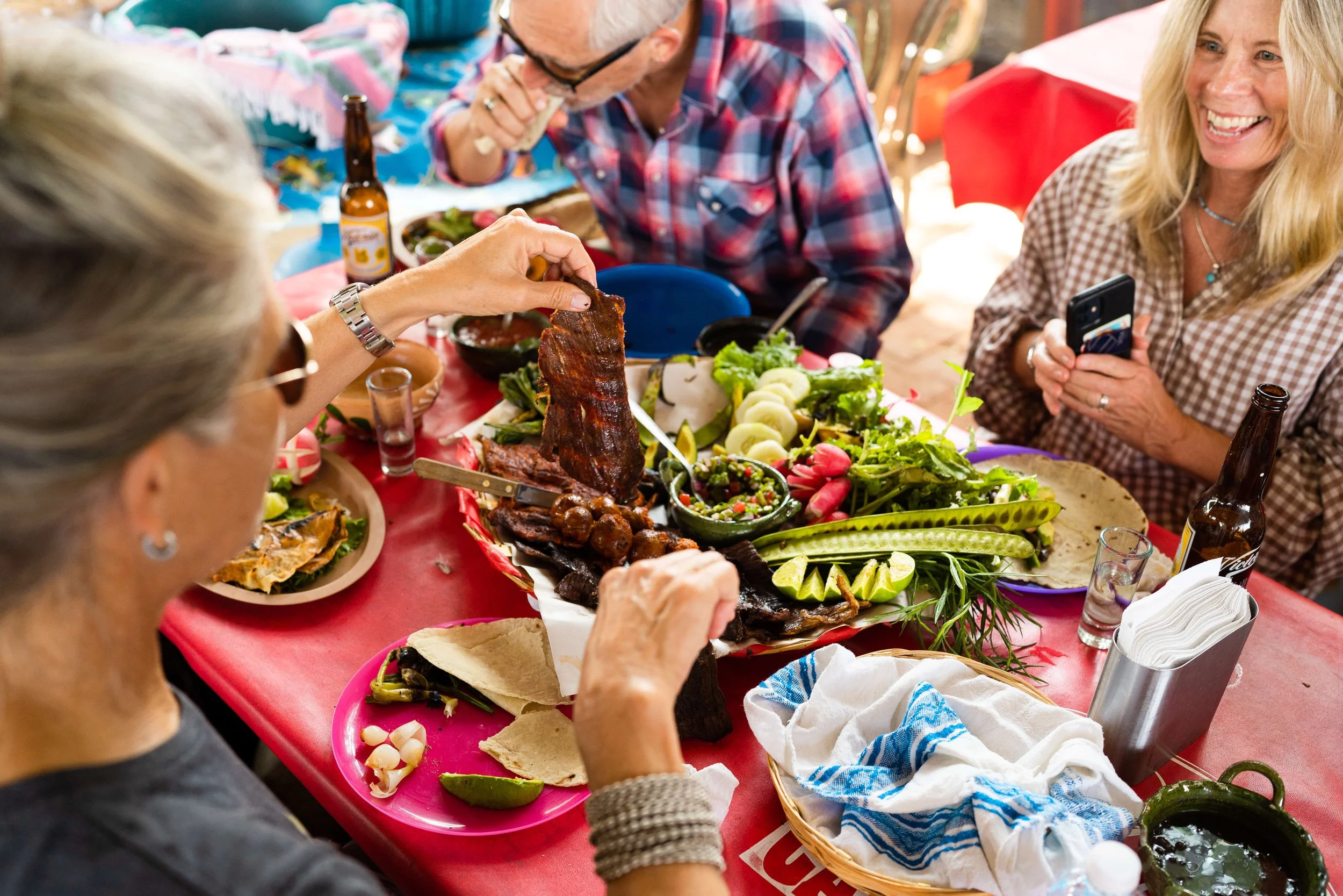 Meal at a cattle market in Oaxaca-walking food tour in Oaxaca Club Tengo Hambre