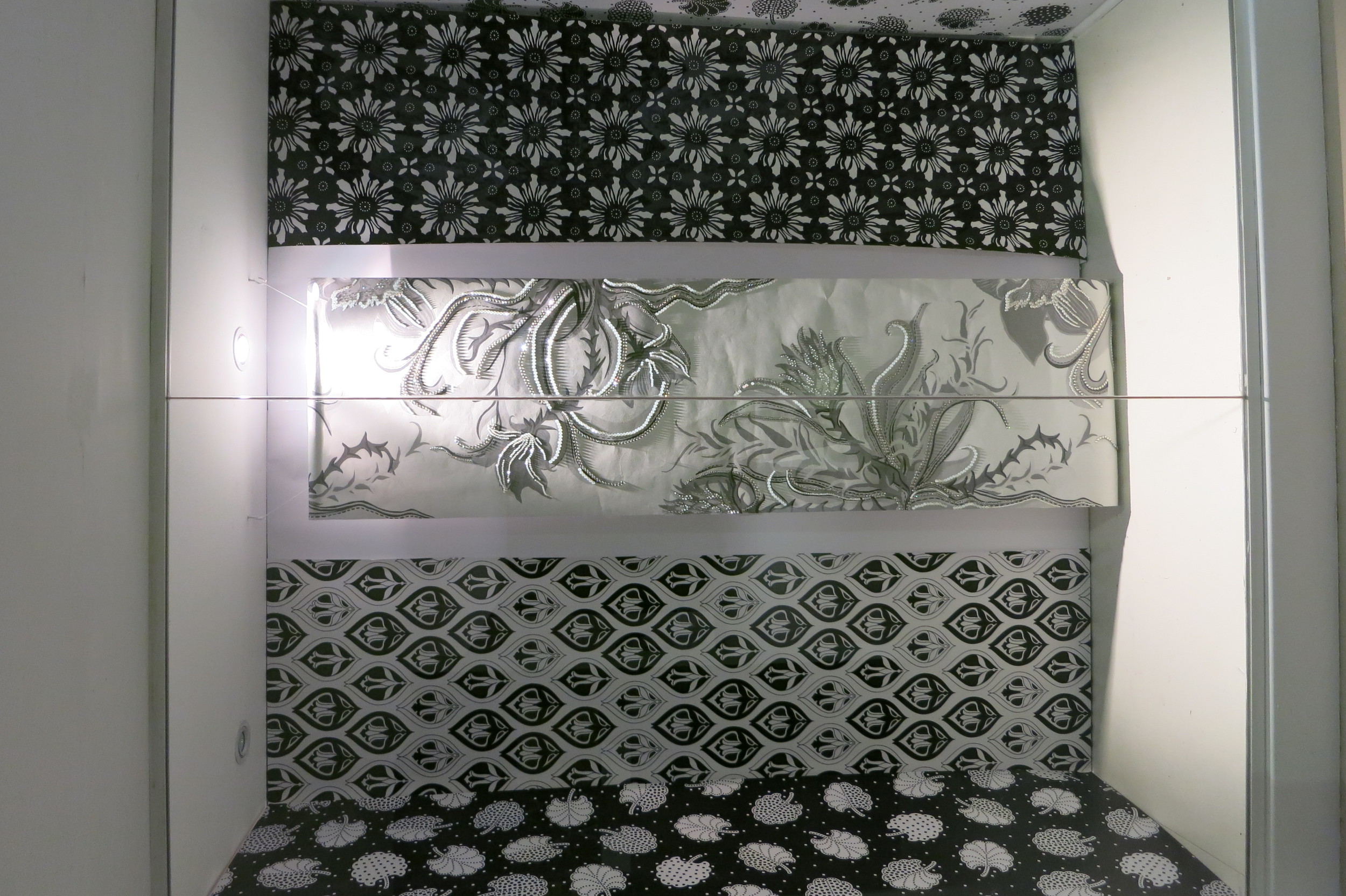 Olivia Brown's untitled work - printed and supported by Graham & Brown