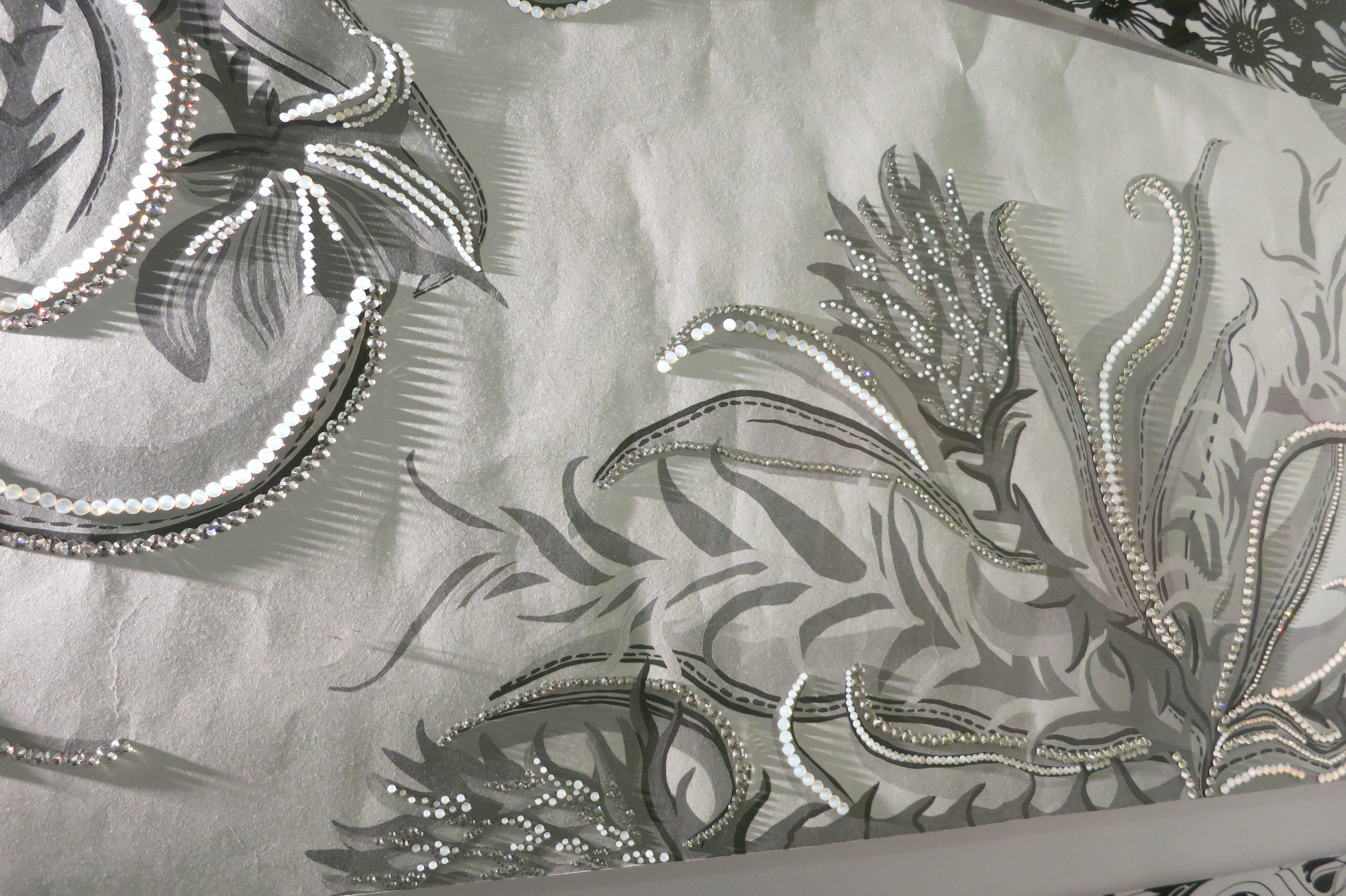 Detail of one of Olivia Brown's designs