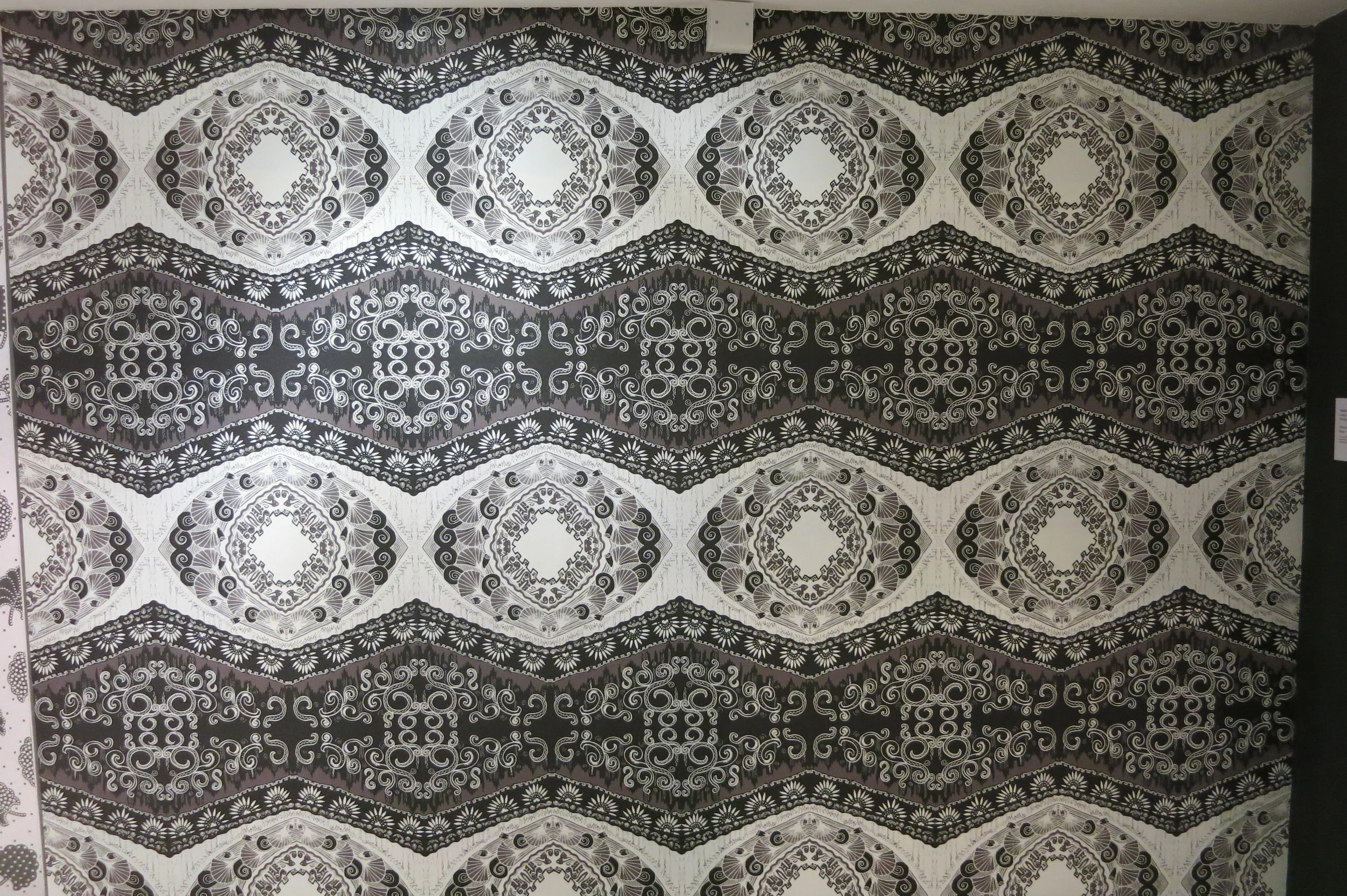 Olivia Brown's untitled work - printed and supported by Graham & Brown