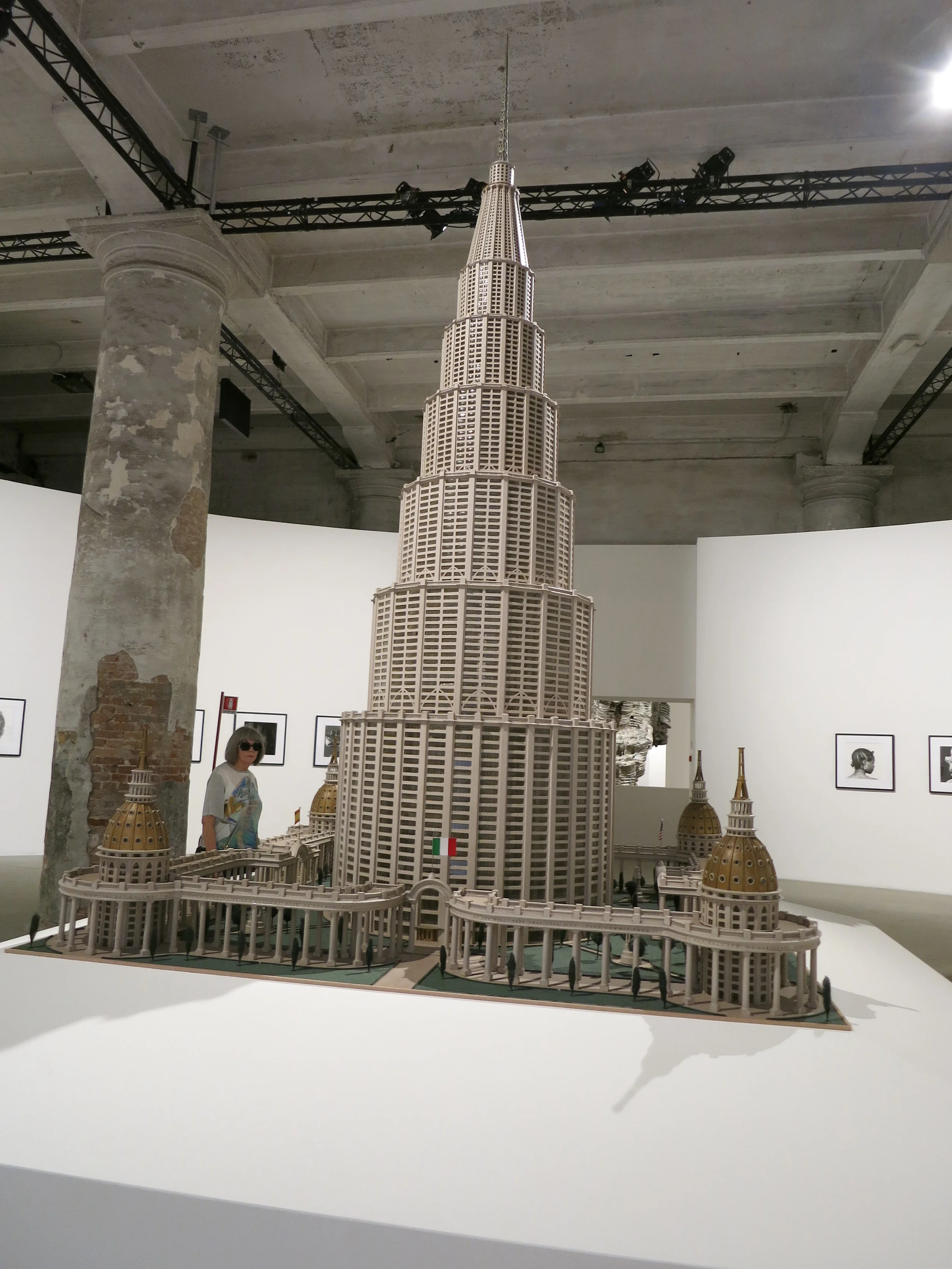 The 55th Venice Biennale - Marino Auriti's scale model for an imaginary 'Encyclopaedic Palace' in the Arsenale
