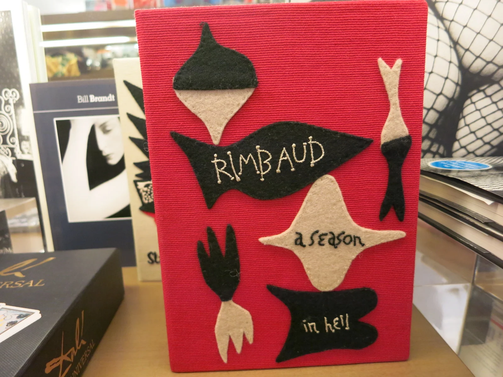 Olympia le Tan's embroidered books at Marc Jacobs in Mount Street, London