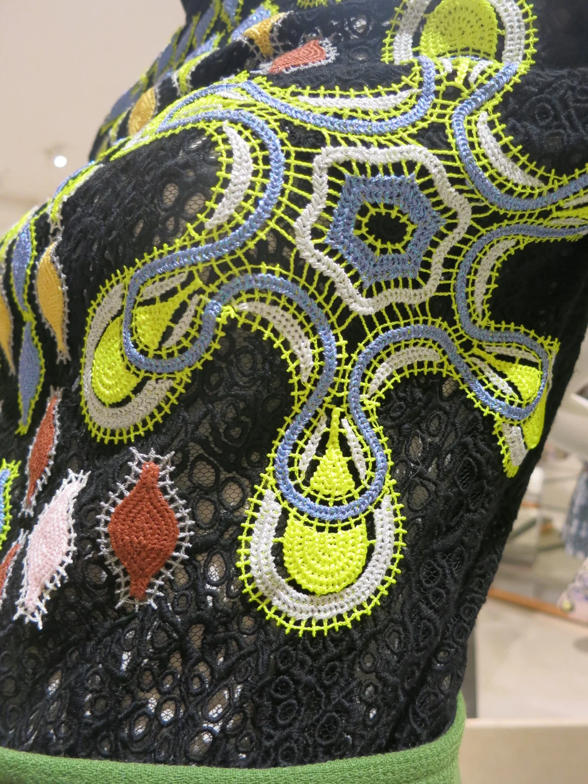 Detail of a Peter Pilotto dress 2015