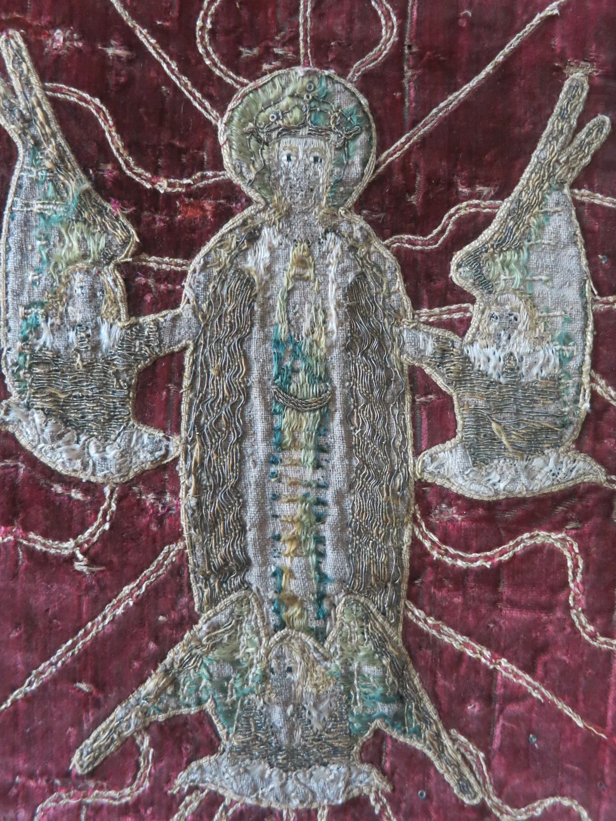 The Assumption of the Virgin Mary on the velvet of the Skenfrith Cope