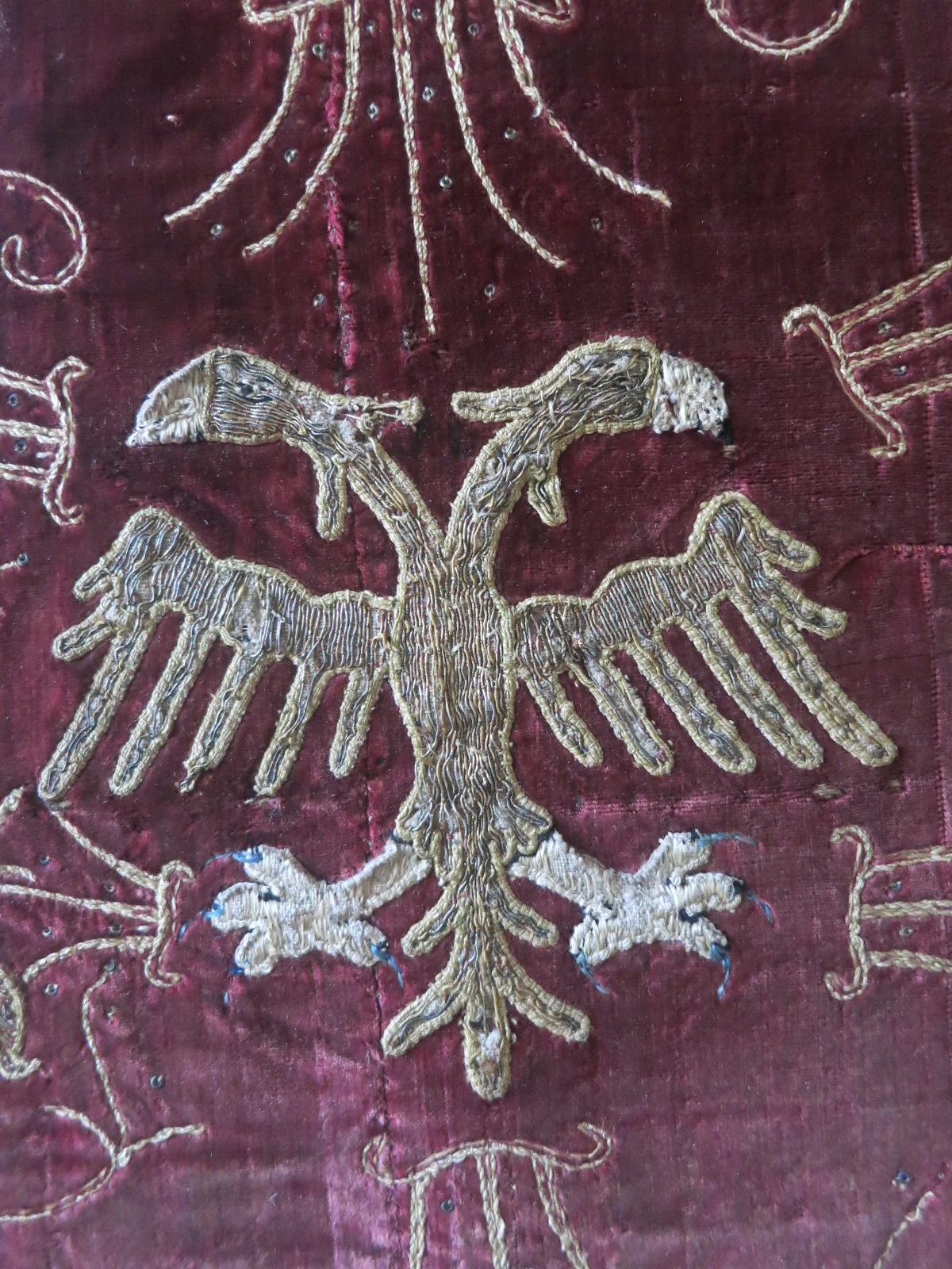 A hybrid' creature on the velvet of the Skenfrith Cope