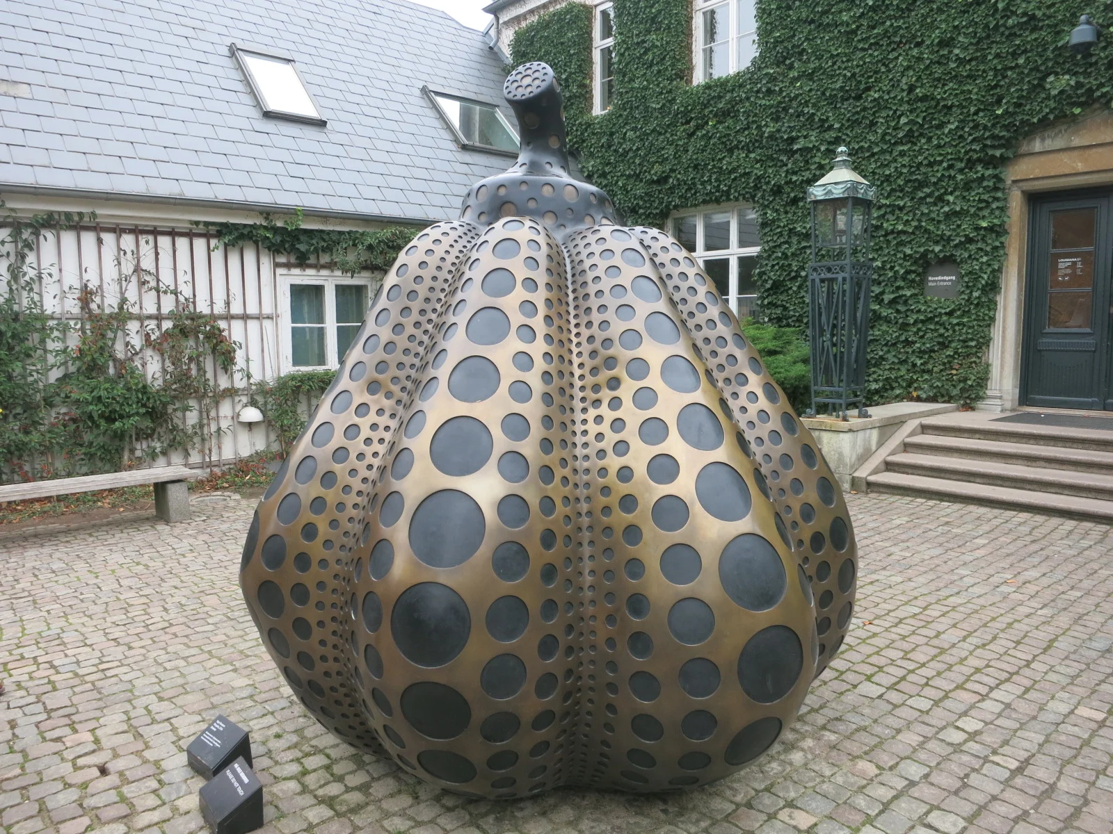 Louisiana Museum of Modern Art, Humlebaek, Denmark. Yayoi Kusama's 'Pumpkin'