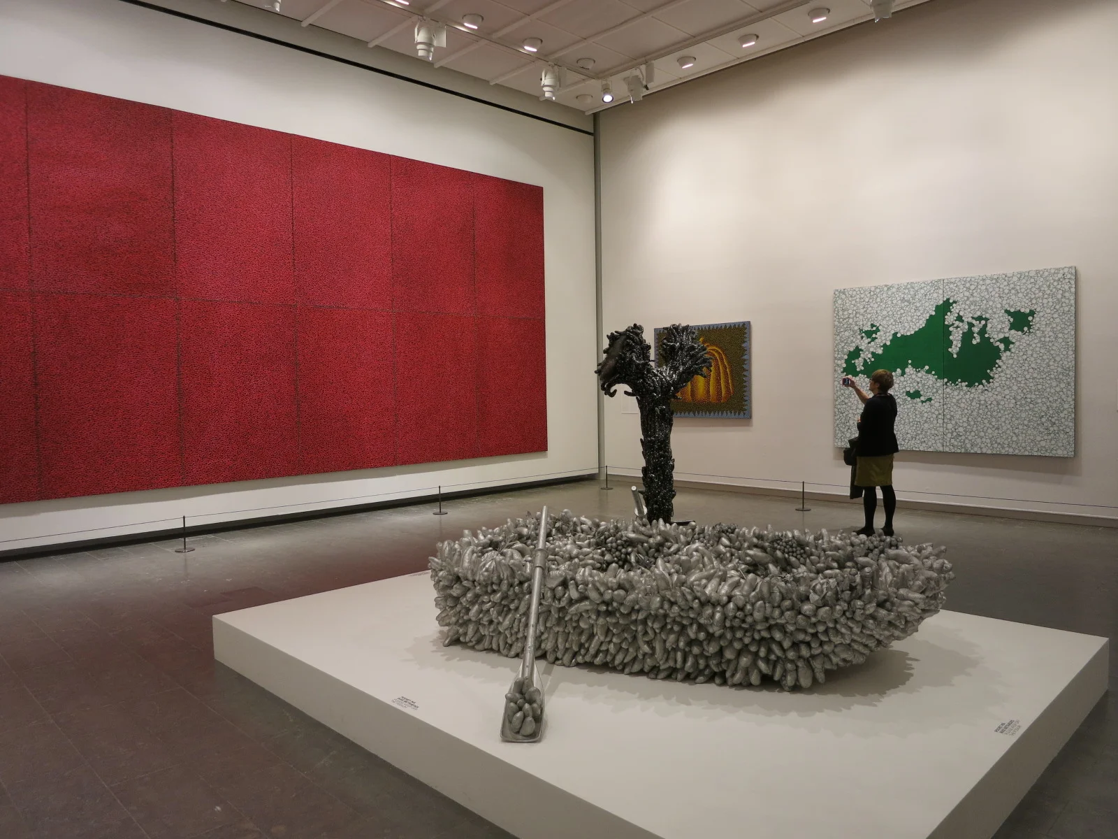 Yayoi Kusama's 1980s works in the In Infinity Retrospective at the Louisiana Museum of Modern Art, Denmark 2015