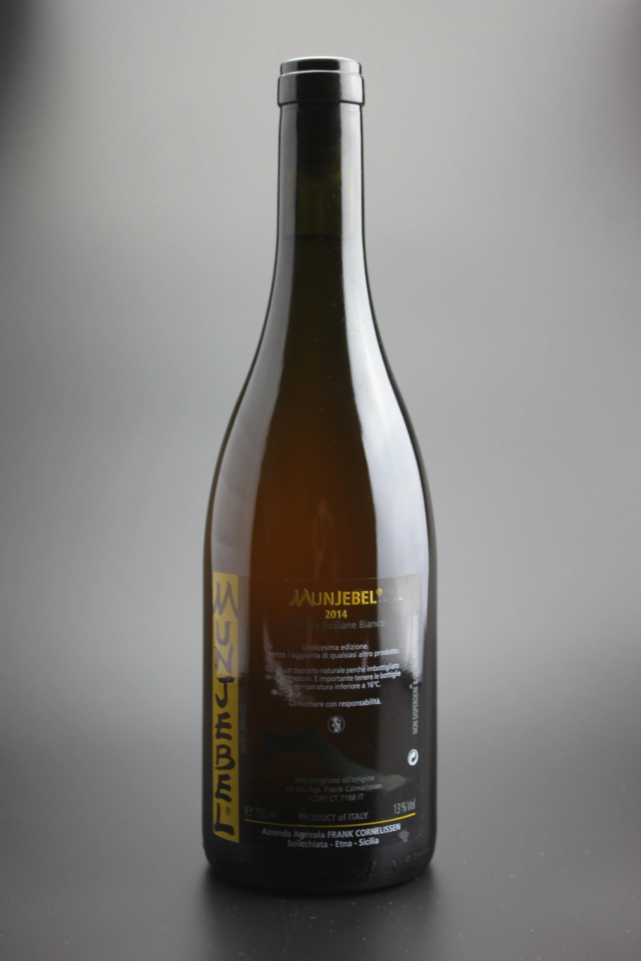 Sommelier at Home Frank Cornelissen Munjebel Bianco 2014